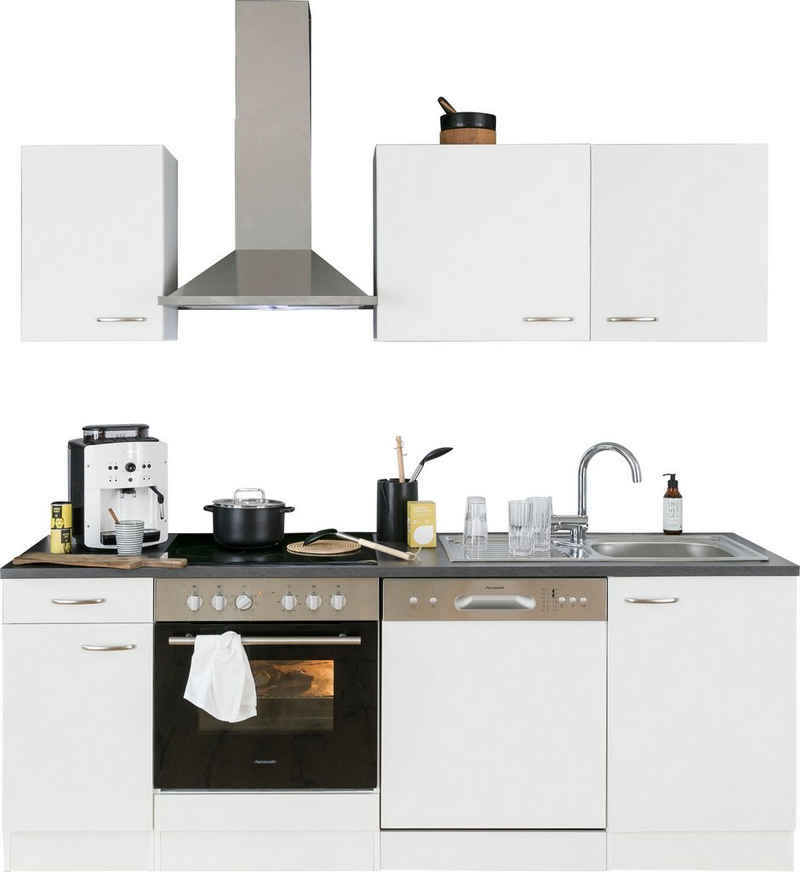 OPTIFIT Küchenzeile Parare, 210 bzw. 270 cm mit Hanseatic E-Geräten, mit oder ohne Kühlschrank