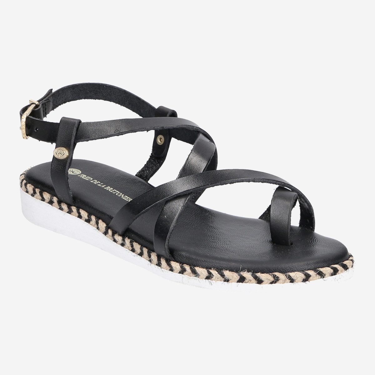 Fred de la Bretoniere Fred de la Bretoniere 170010157 BLACK, Sandaletten, Schwarz, Damen Sandalette
