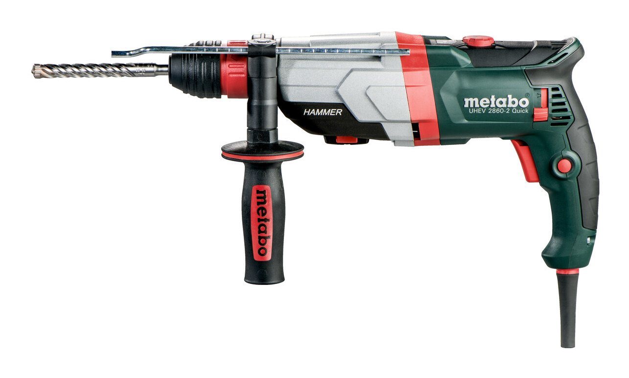 Thumbnail - metabo Bohrhammer UHE UHEV 2860-2 Quick, 230 V, Set inkl. Bohrer-/Meißelsatz (10-tlg) + metaBOX