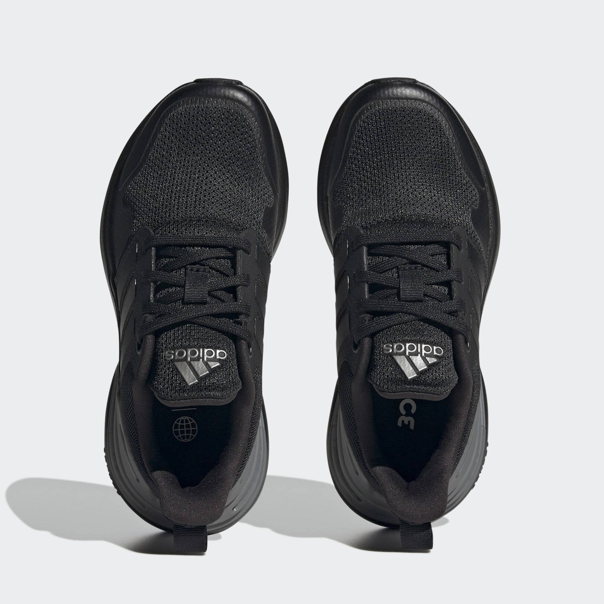 adidas Sportswear RAPIDASPORT SCHUH Black Core Core Metallic Iron LACE Sneaker / Black / BOUNCE