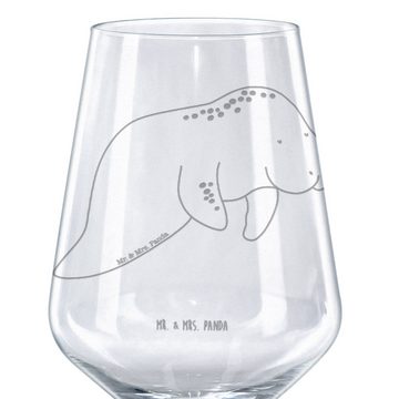 Mr. & Mrs. Panda Rotweinglas Seekuh Chillen - Transparent - Geschenk, Hochwertige Weinaccessoires, Premium Glas, Luxuriöse Gravur