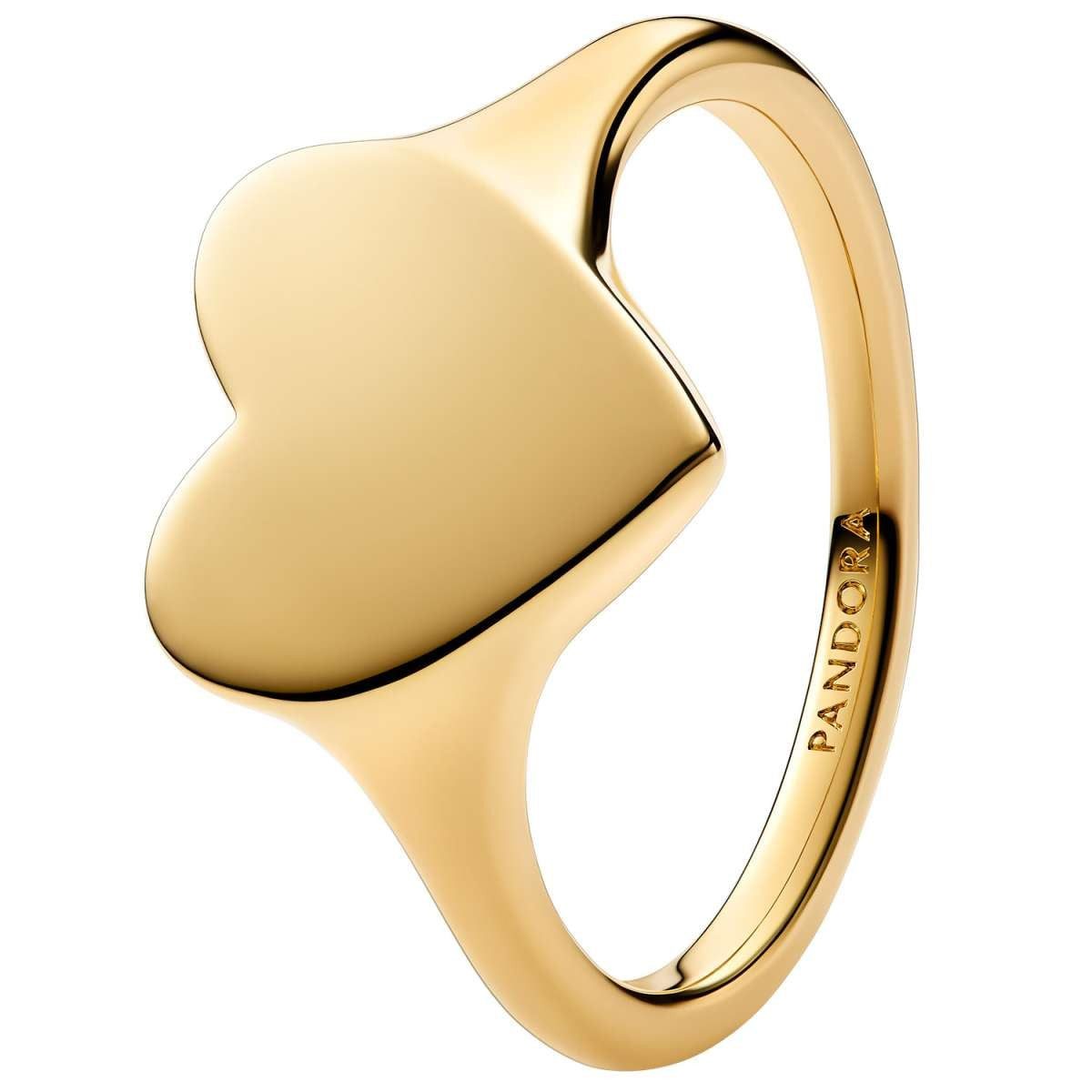 Pandora Fingerring 163988C00, für Damen-Ring Goldfarben Herz