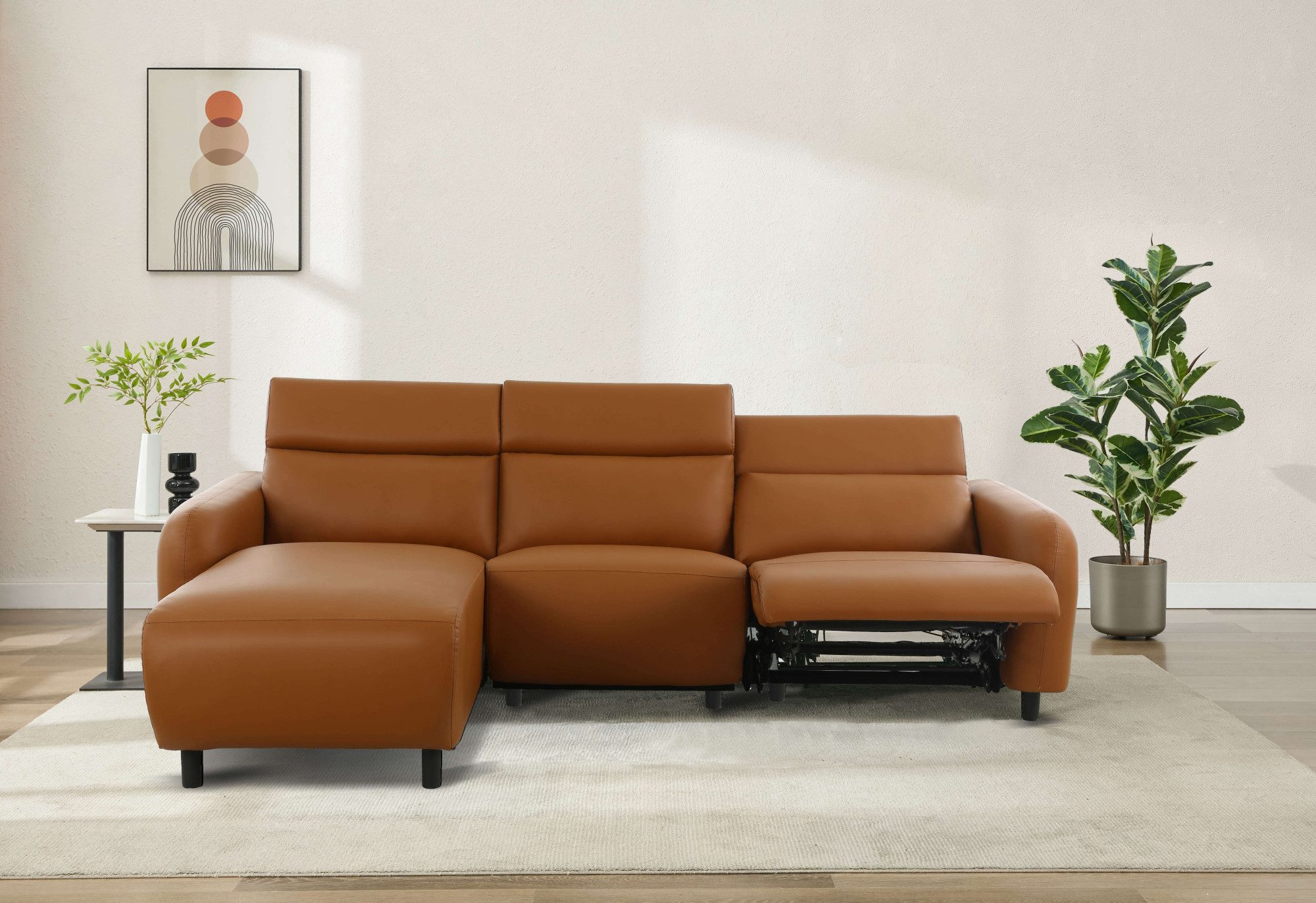 Home affaire Ecksofa SKAANE Lederoptik, L-Form, günstig online kaufen