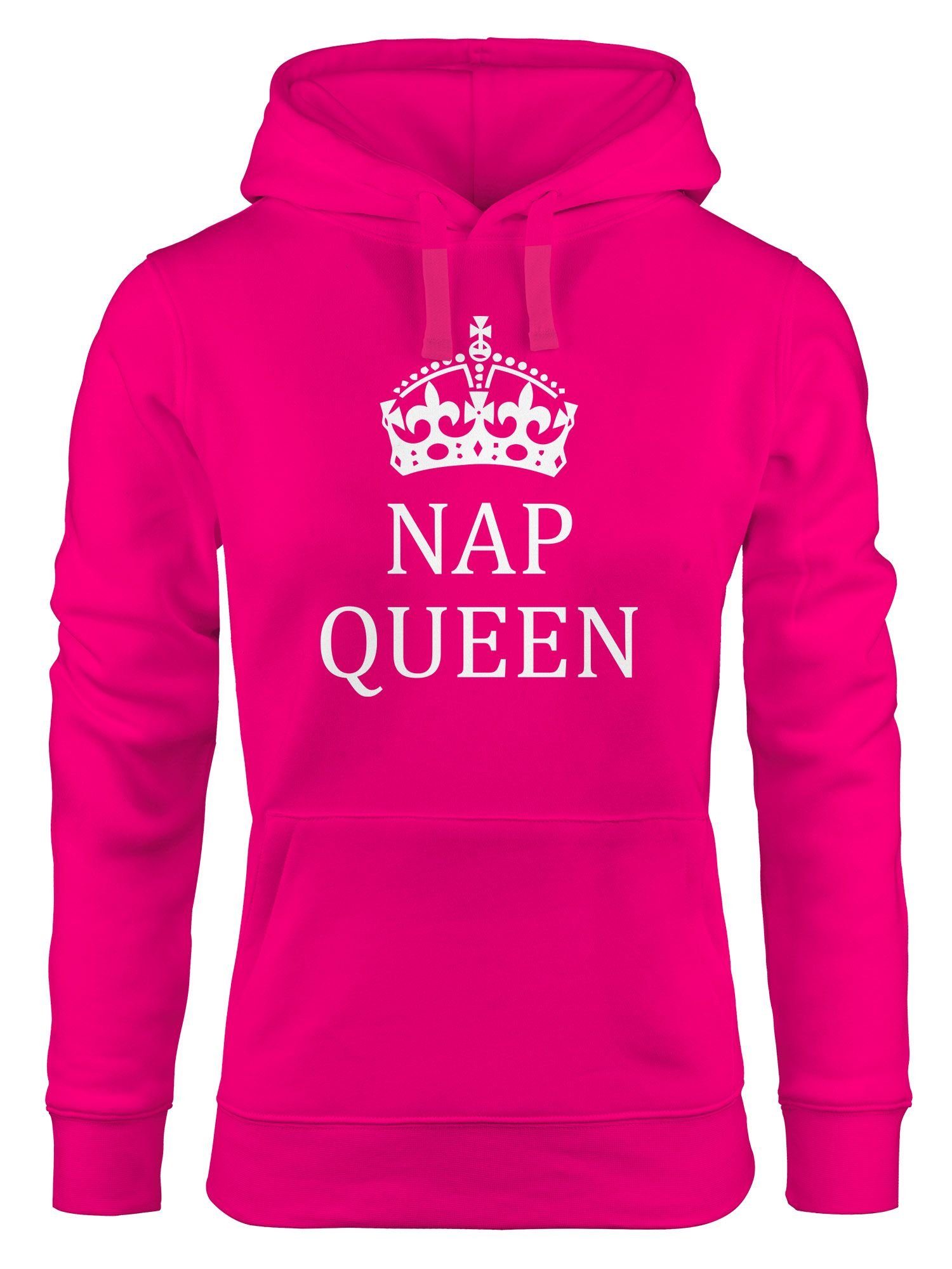 Hoodie NAP Damen Hoodie Moonworks® Queen MoonWorks Crown Kapuzen-Pullover pink
