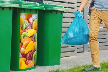 MuchoWow Wandsticker Obst - Salat - Farben (1 St), Mülleimer-aufkleber, Mülltonne, Sticker, Container, Abfalbehälter