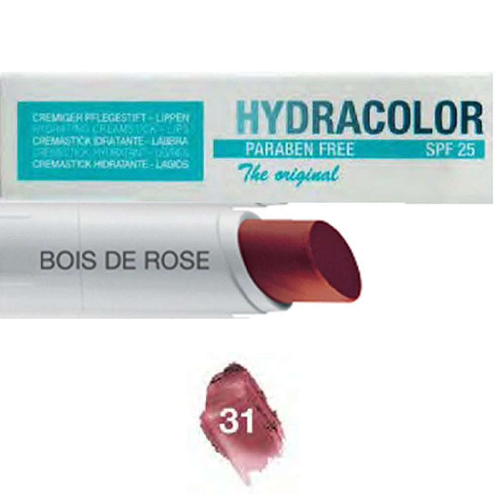 Deborah Milano Lippenpflegestift Hydracolor Lippenpflege Classic ohne Glycerin BOIS DE ROSE 31