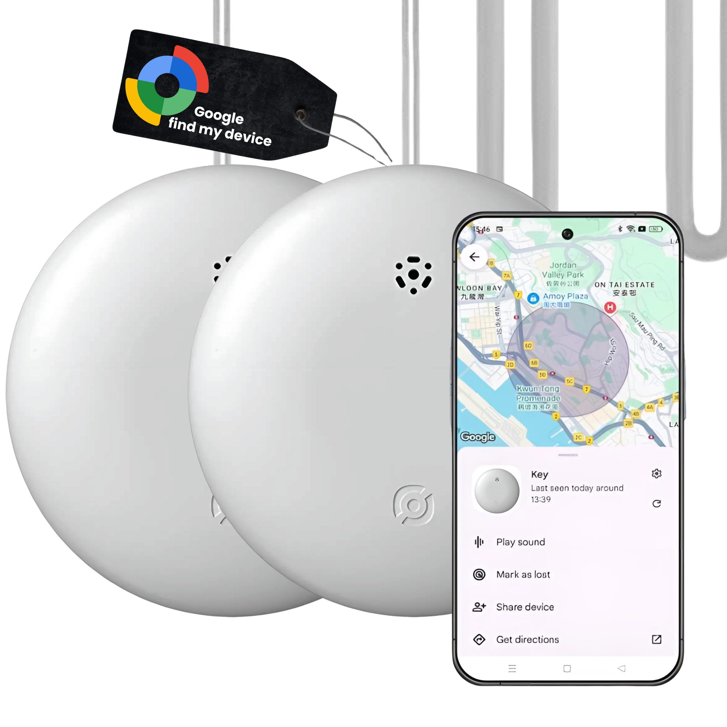 Android GPS Smart Tag AirTag alternative Google Mein Gerät Finden APP GPS-Tracker