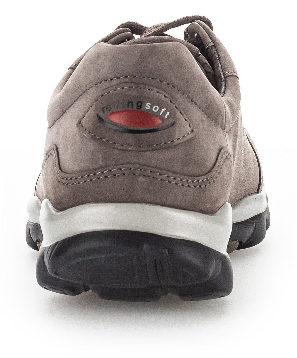 an taupe Logoschriftzug der Rollingsoft Gabor Keilsneaker Ferse mit