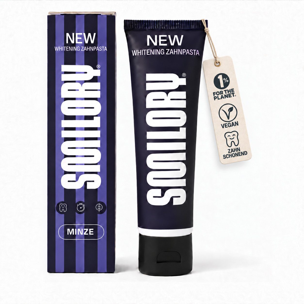 SMILORY® Zahnbleaching-Paste SMILORY® Whitening Zahnpasta - Lila Zahncreme für Zahnaufhellung