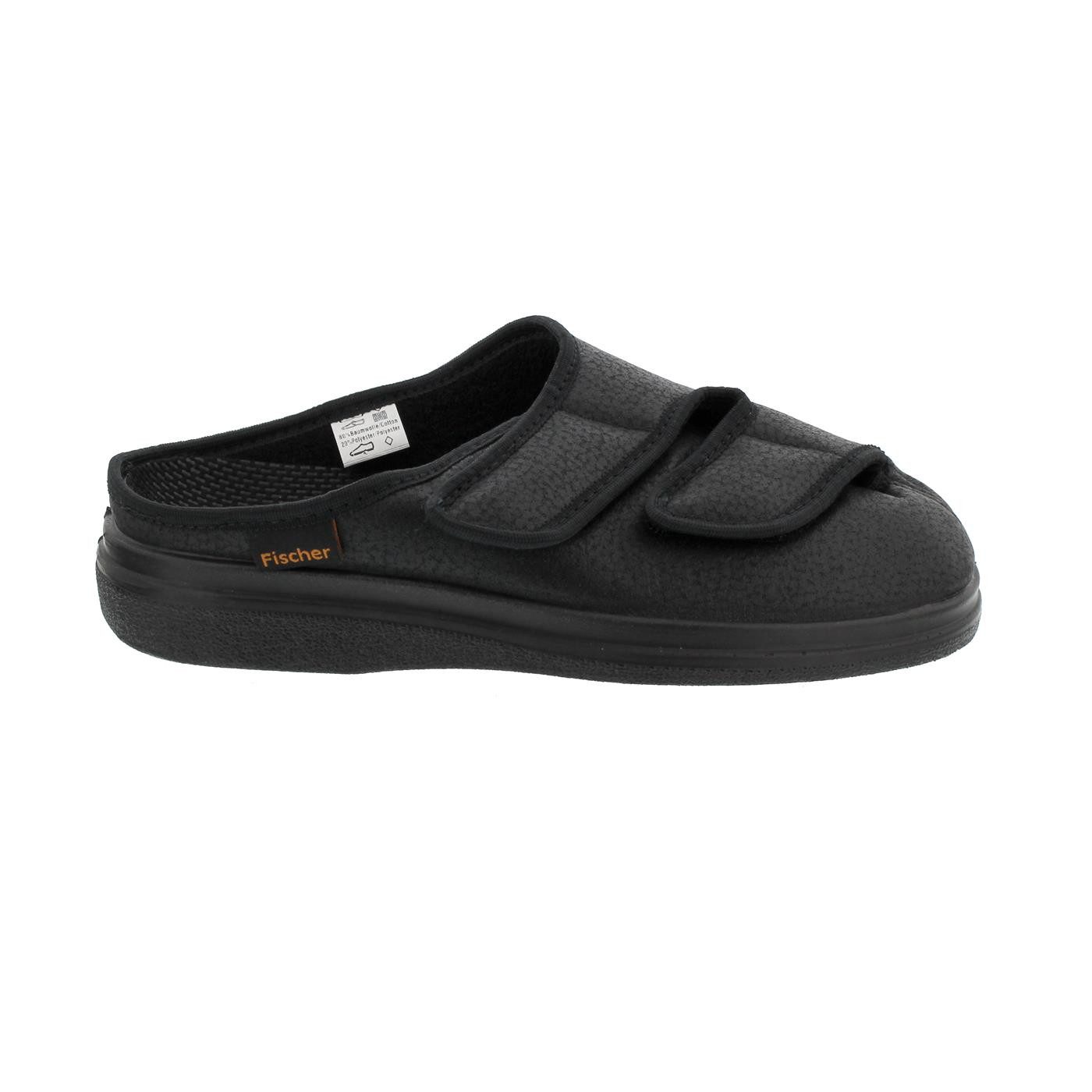 Fischer-Markenschuh Fischer Klett-Pantoffel, Softlan, Frotteefutter, Wechselfußb., Weite K Pantoffel