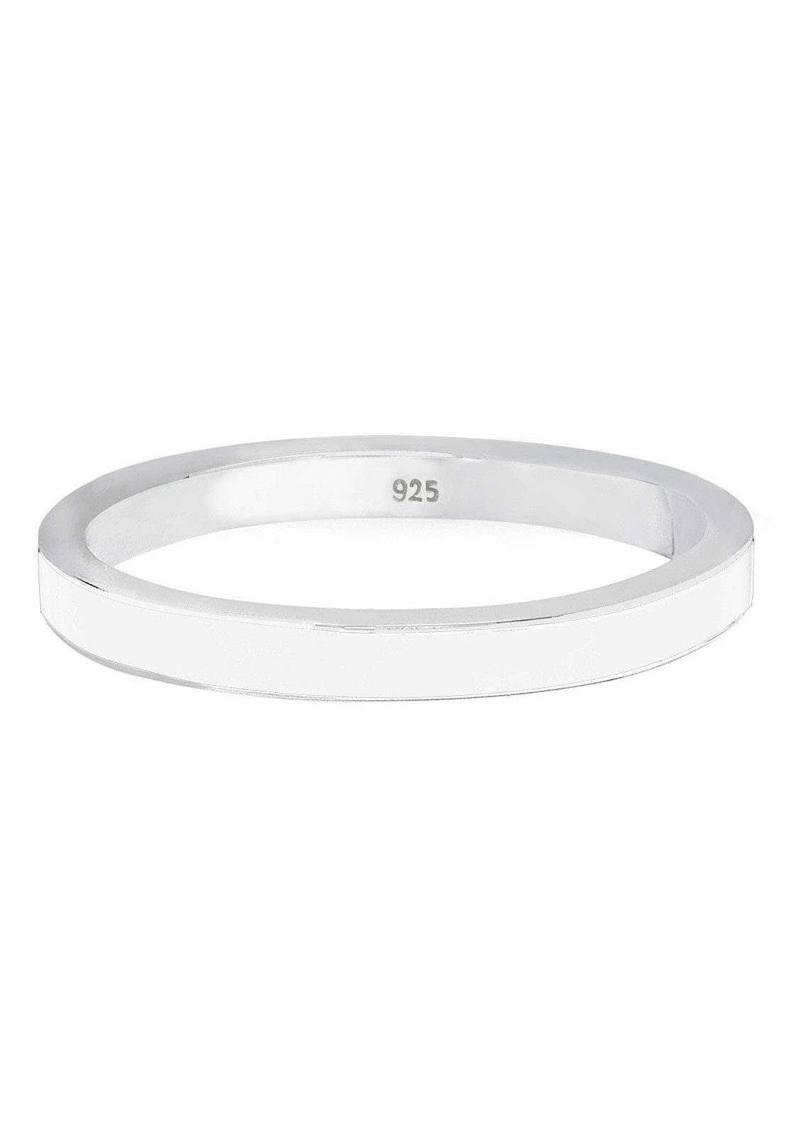 Elli Fingerring Stapelring Basic Emaille 925 Silber günstig online kaufen
