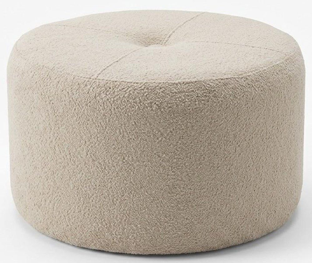 JVmoebel Polsterhocker Modern beige bequem kompakt Wohnzimmer praktisch komfortabel (1 St., 1-tlg)
