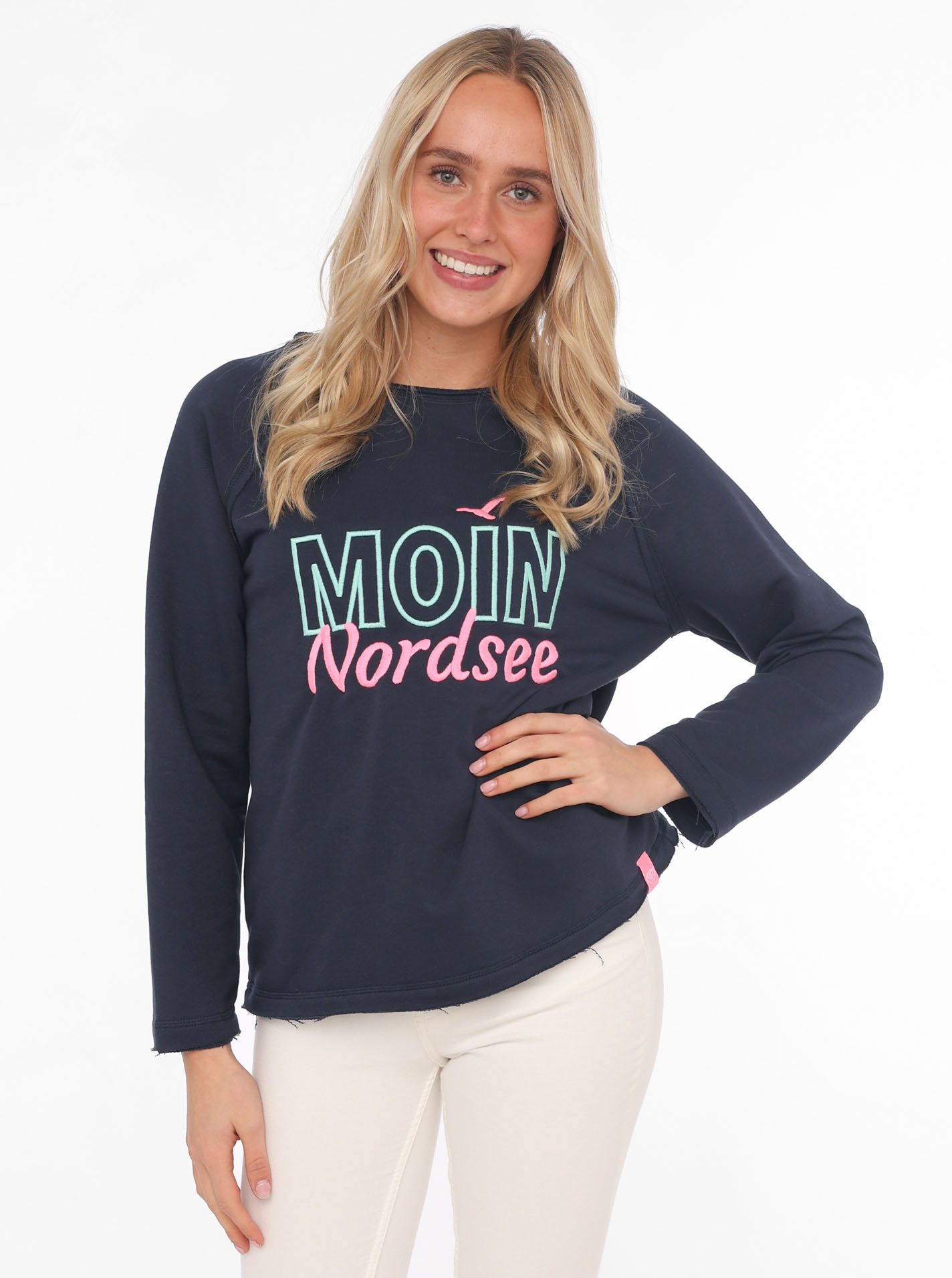 Zwillingsherz Sweatshirt "Moin Nordsee" mit Used-Look günstig online kaufen