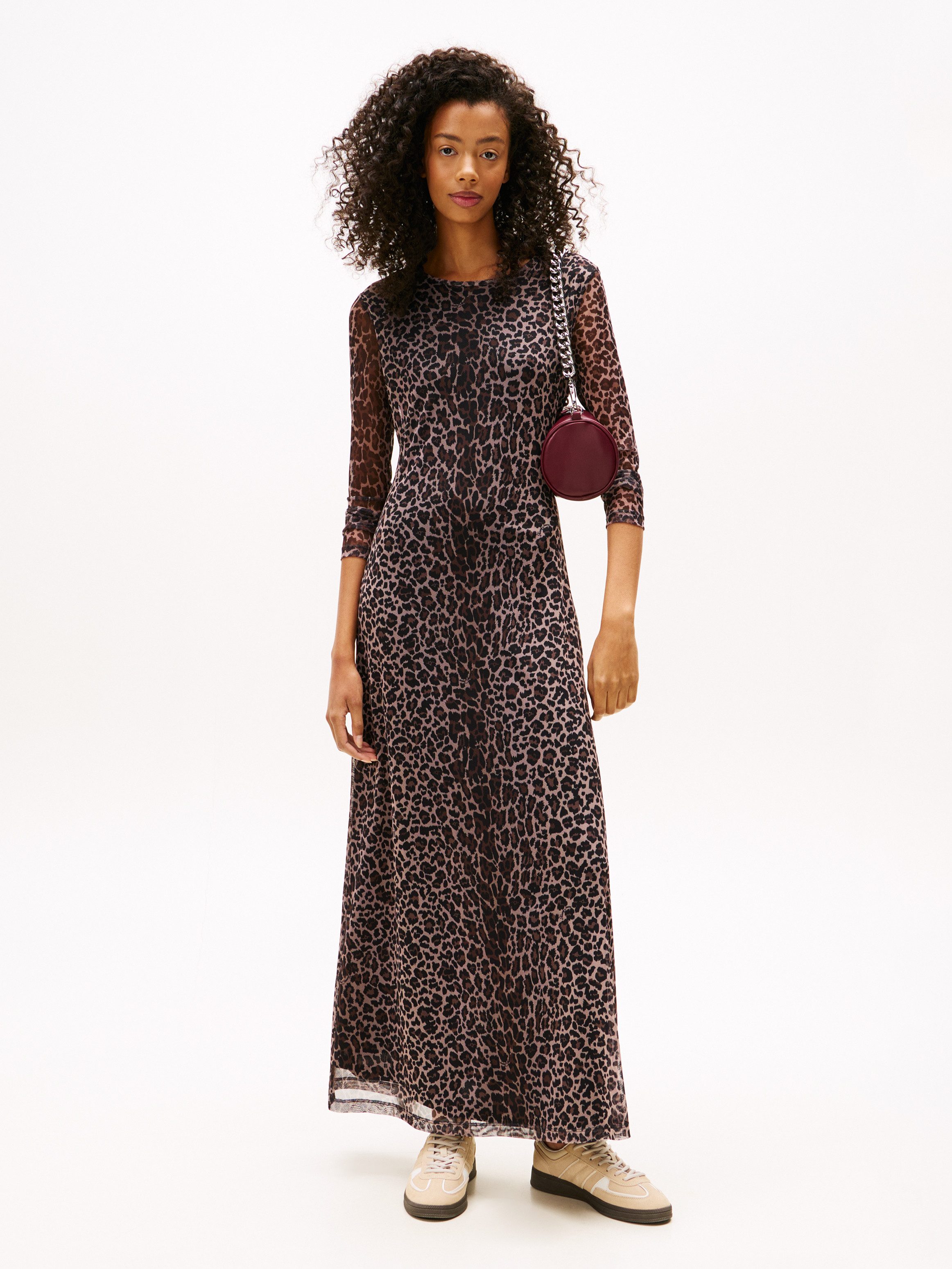 Tommy Jeans Jerseykleid TJW AOP MESH MIDI DRESS EXT günstig online kaufen