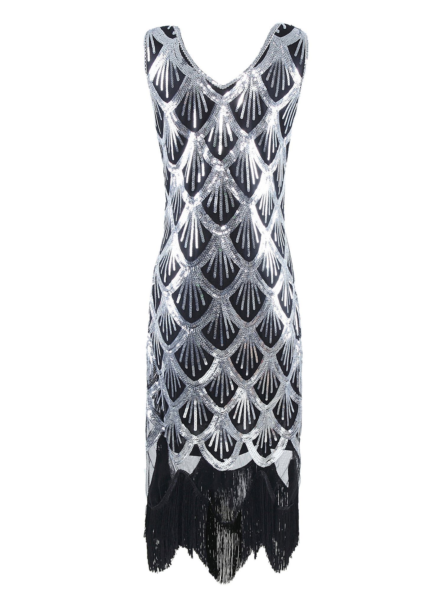 Maskworld Kostüm 20er Jahre Kleid Anita, Fühle Dich wie ein Filmstar in diesem bezaubernden Gatsby-Kleid!