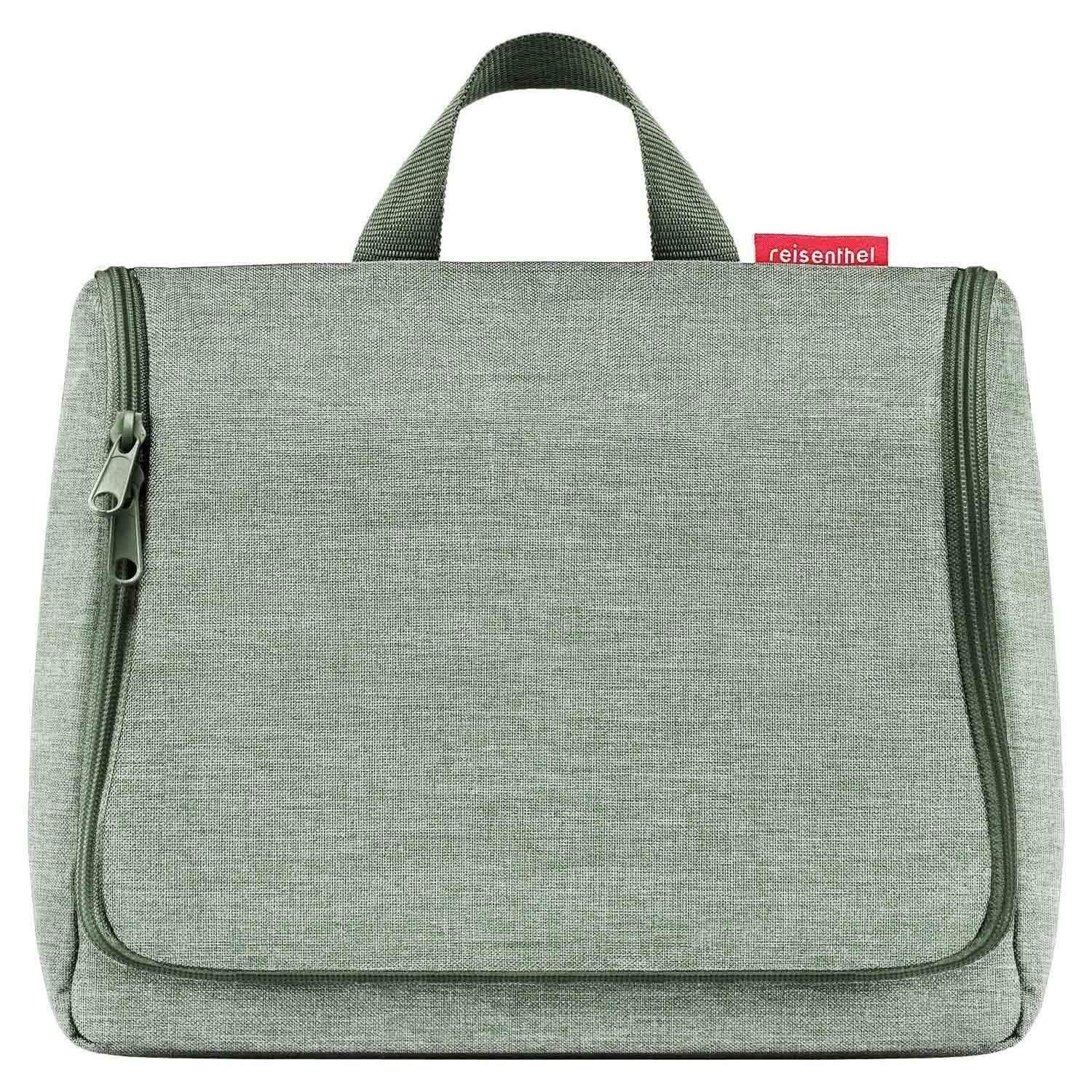 REISENTHEL® Kulturbeutel TOILETBAG XL, 4 Liter, Grün, Polyester, Haken zum Aufhängen, Spiegel im Inneren, Wasserabweisend