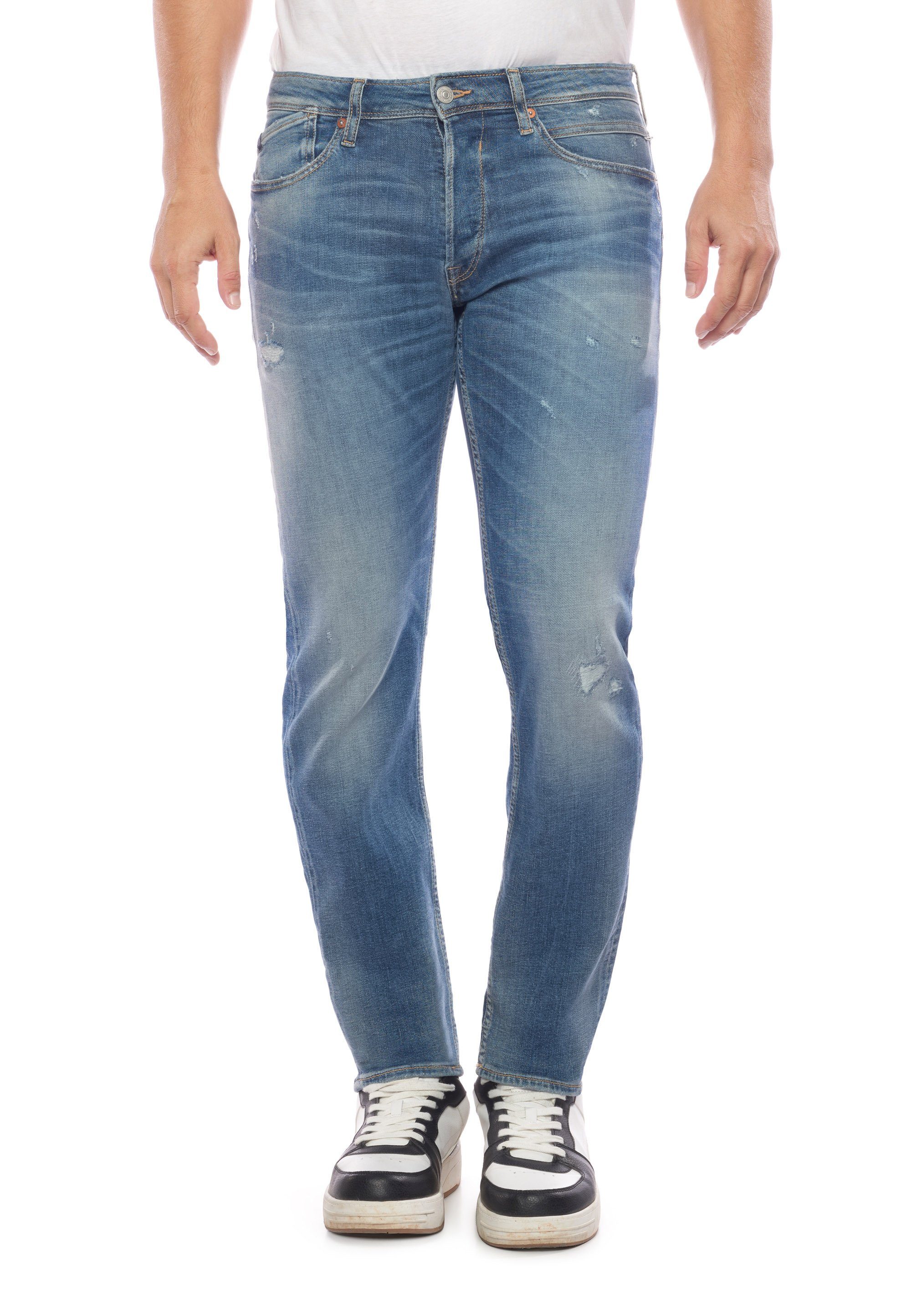 Le Temps Des Cerises Bequeme Jeans Used-Details mit angesagten