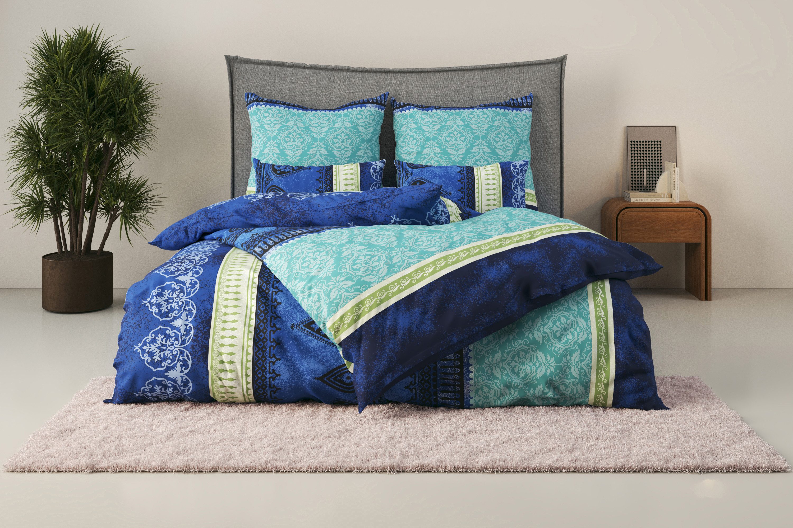 Home affaire Bettwäsche Sonnenham, Renforcé, 2 teilig, in Gr. 135x200 oder 155x220 cm, 100% Baumwolle, Paisley