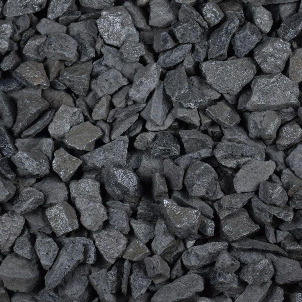 Zierkies Zierkies 25 kg Ziersplitt Basalt Anthrazit Aquarium Garten Weg Kies