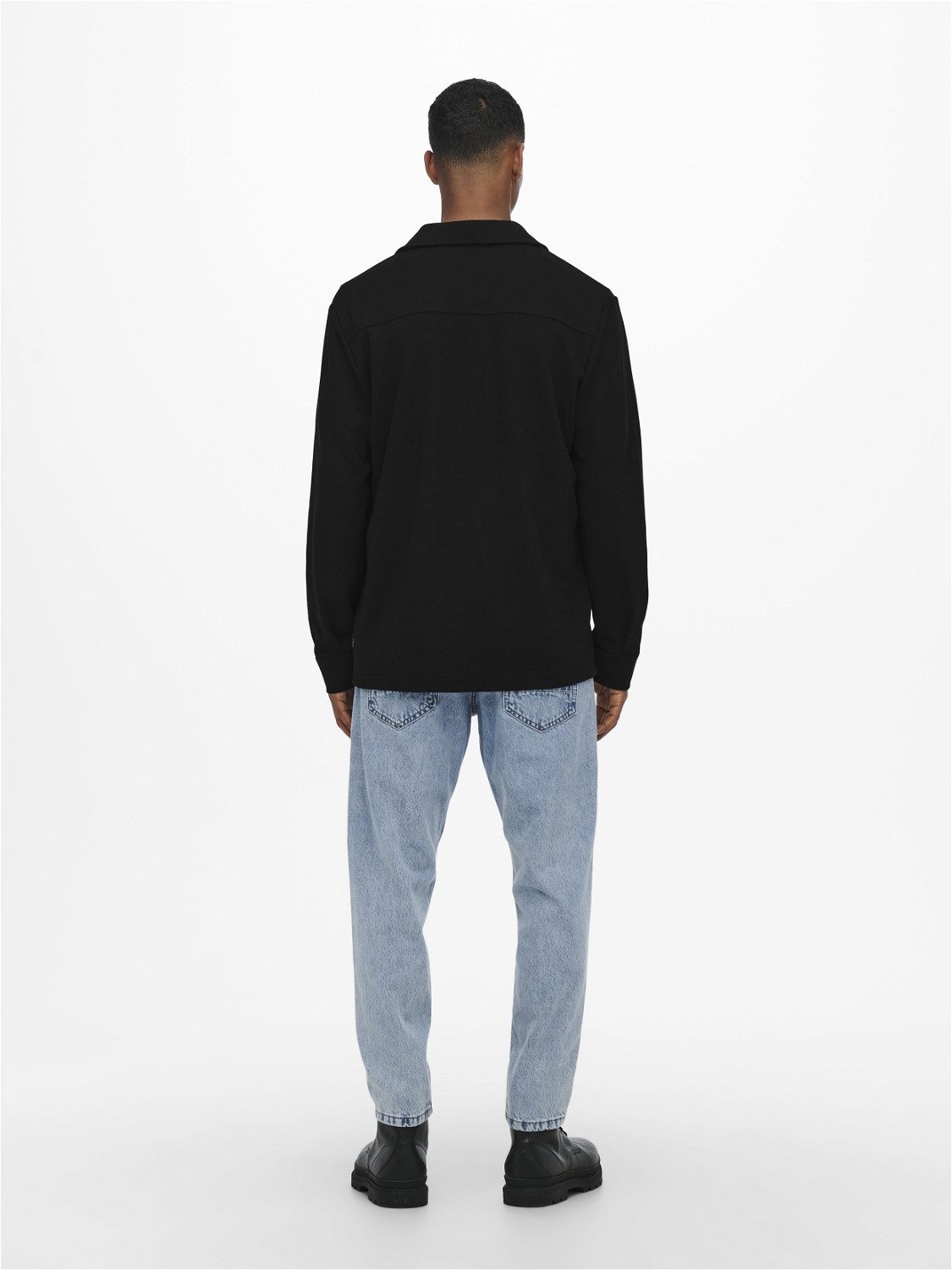 ONLY & SONS Langarmhemd ONSNEWKODYL OVERSHIRT SWEAT NOOS Materialmix, regular fit