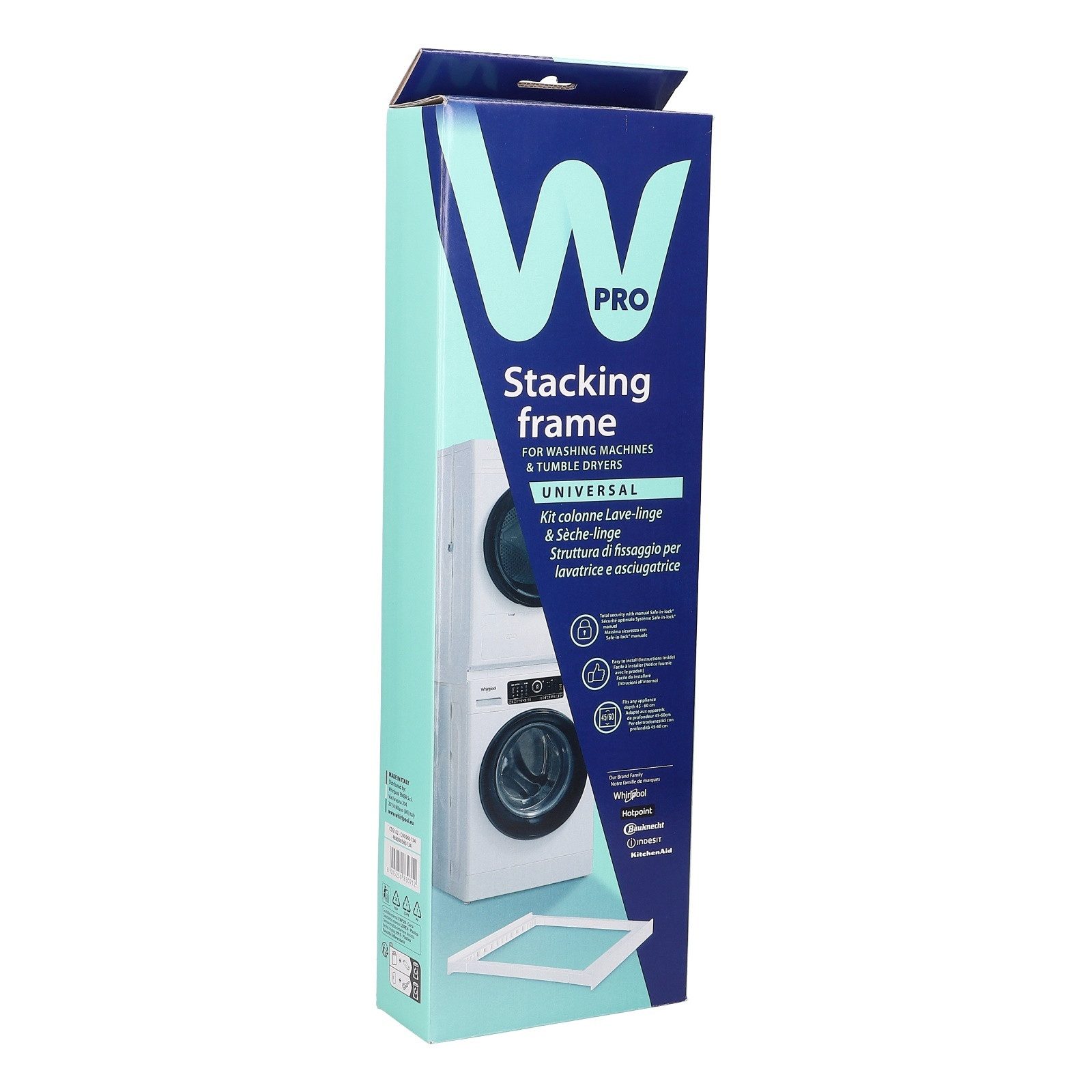 easyPART Montagezubehör wie Wpro C00565134 Zwischenbaurahmen Wpro CDS102, Waschmaschine