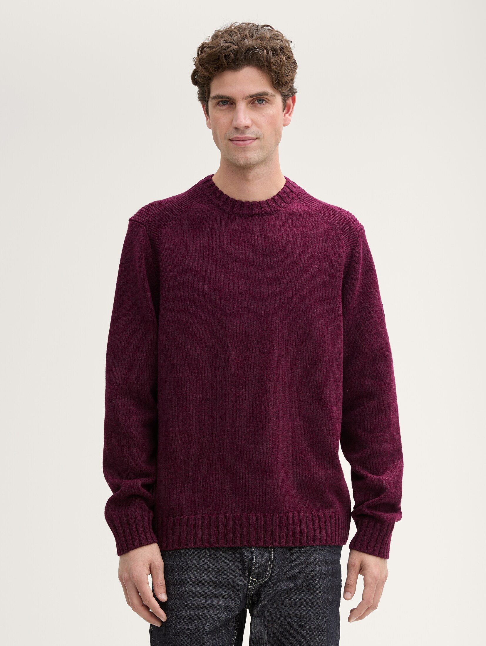 Strickpullover Strickpullover mit Ripp-Details