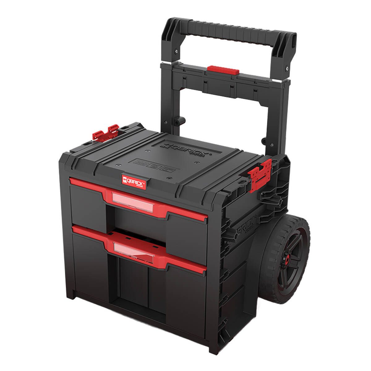 Patrol Werkzeugwagen CART 2.0 PLUS DRAWER 2, (Solo, mit 2 Schubladen), Teleskopgriff, gummierte Räder