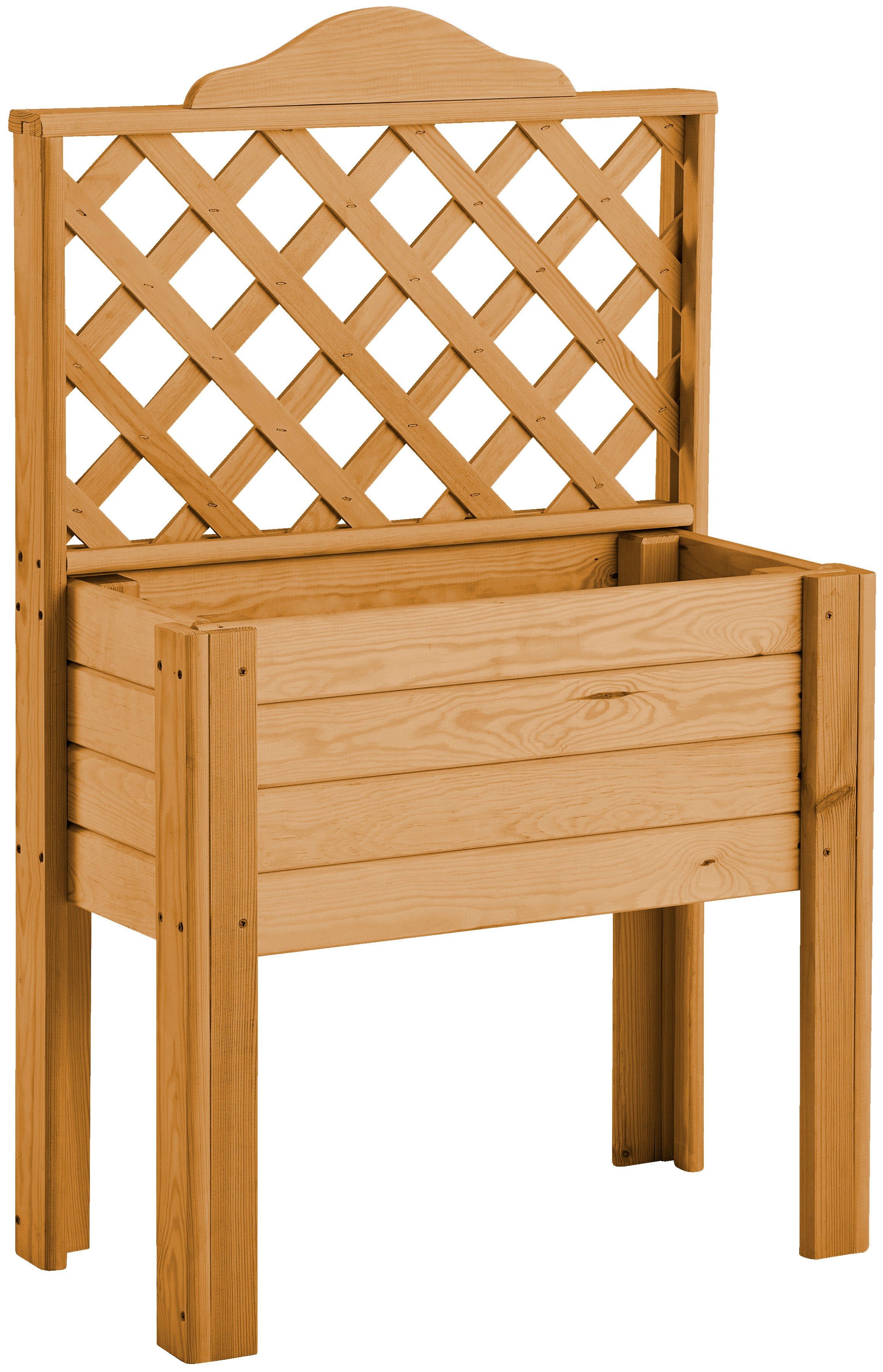 PROMADINO Pflanzkasten , mit Rankgitter, B/T/H: 60/30/100 cm, Für