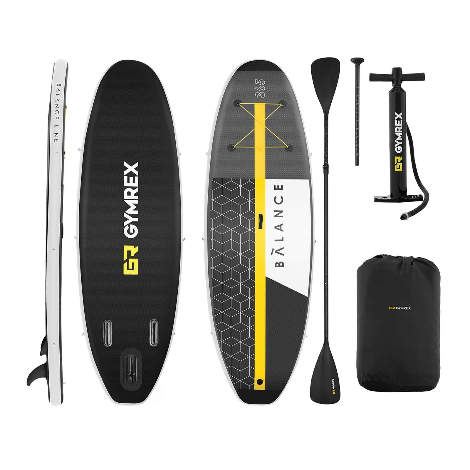 Gymrex Inflatable SUP-Board Stand Up Paddle Board Aufblasbar Surfboard Surf  Paddel SUP 230 kg