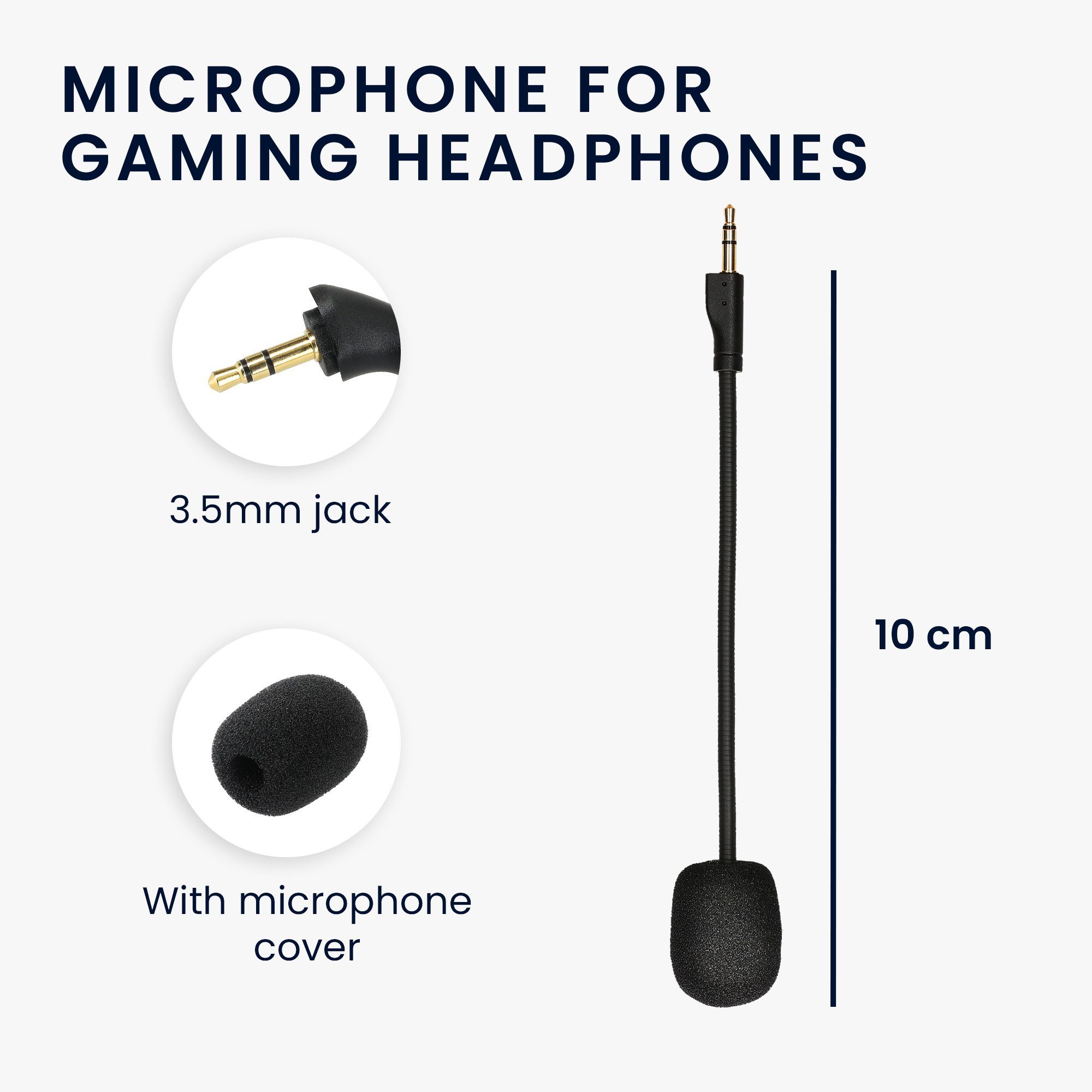 kwmobile Ersatz Kopfhörer Mikrofon für G Microphone) Zubehör X Logitech Pro (Headset Gaming-Headset