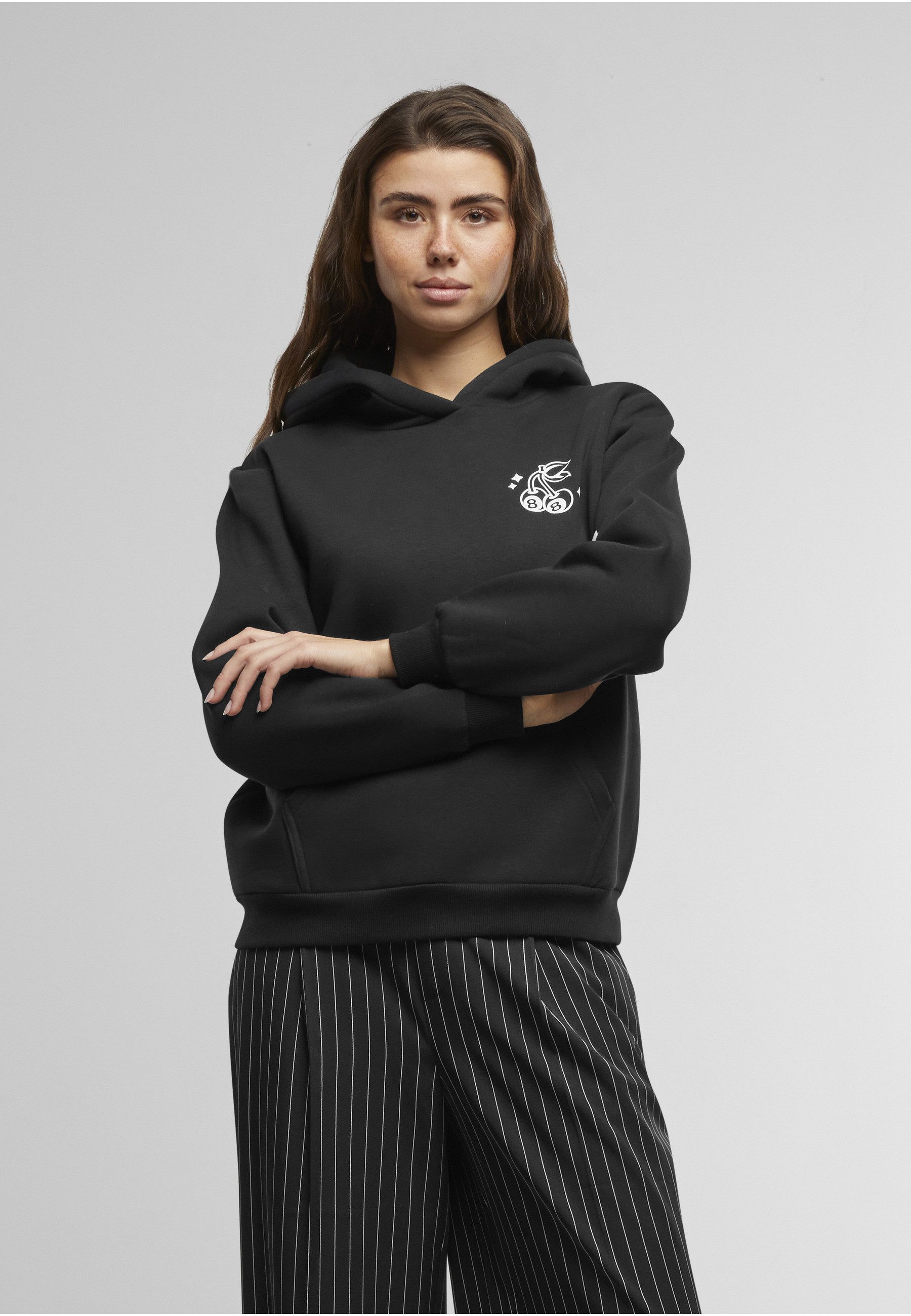 Miss Tee Kapuzensweatshirt Miss Tee Lucky Cherry Ladies Fluffy Hoody