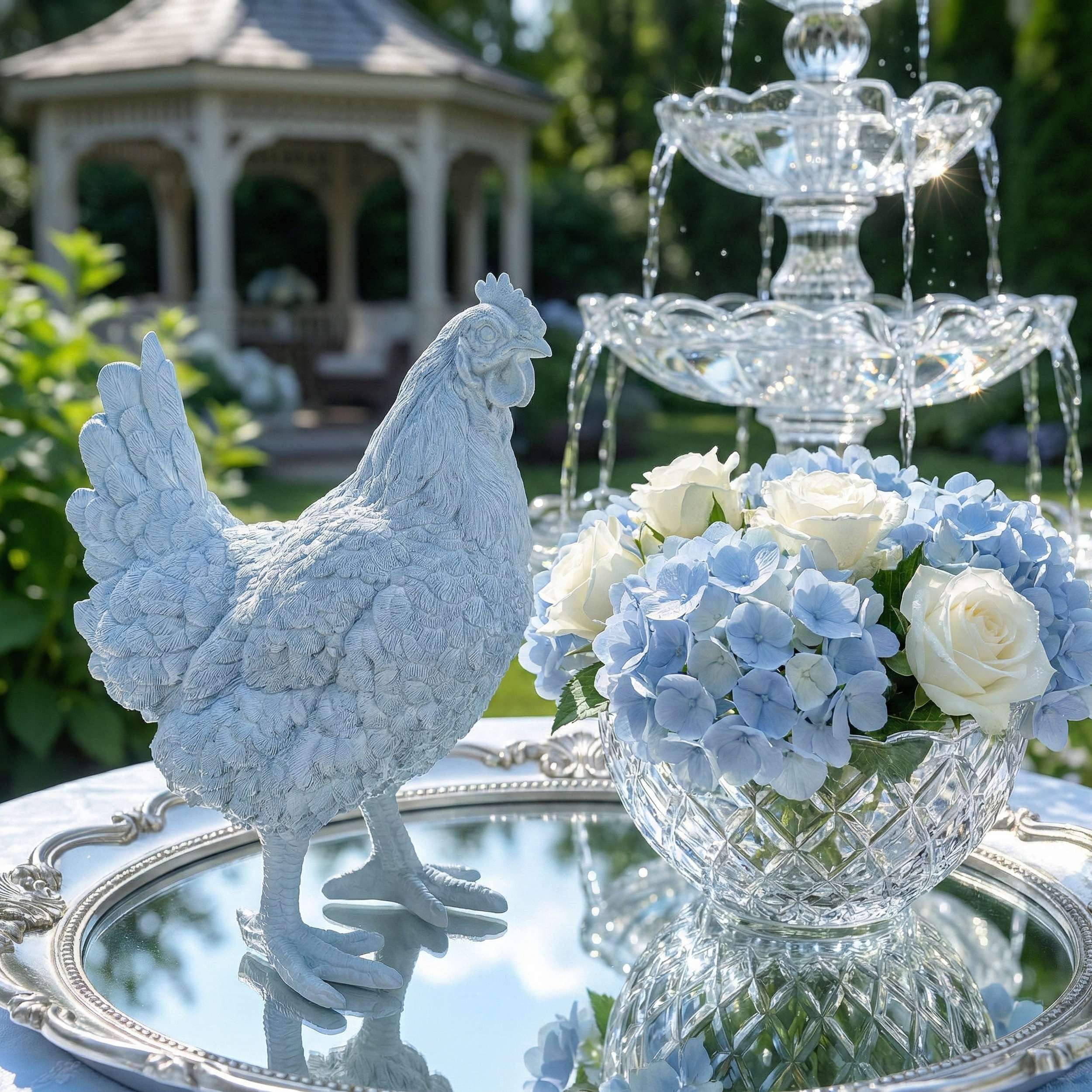 colourliving Tierfigur Huhn DekoDiven – Extravagante Hühner-Figuren für Haus & Garten (1 St), für echte Designliebhaber und Individualisten