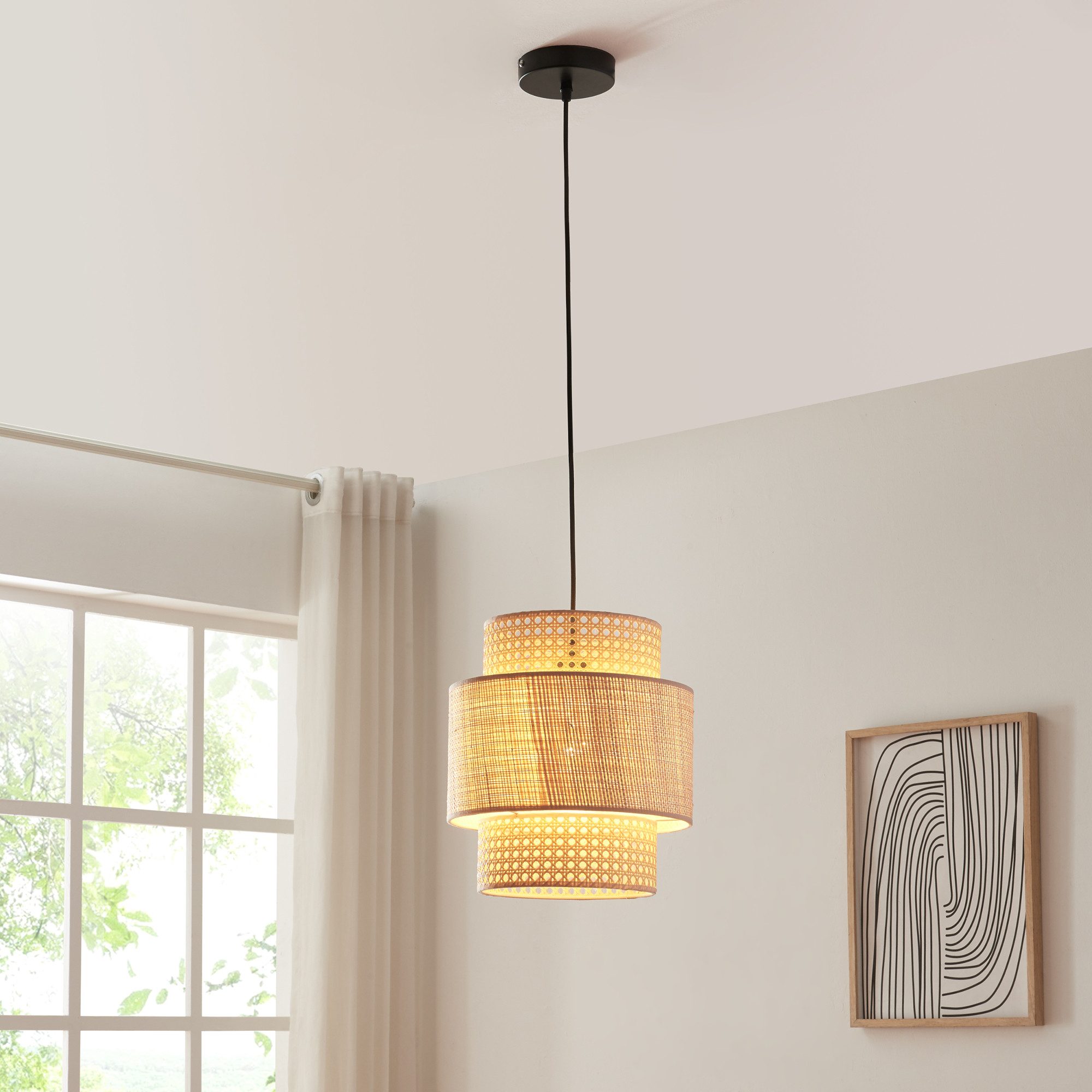 lux.pro Hängeleuchte, ohne Leuchtmittel, »Biggar« 1-flammig 170 cm hoch Rat günstig online kaufen