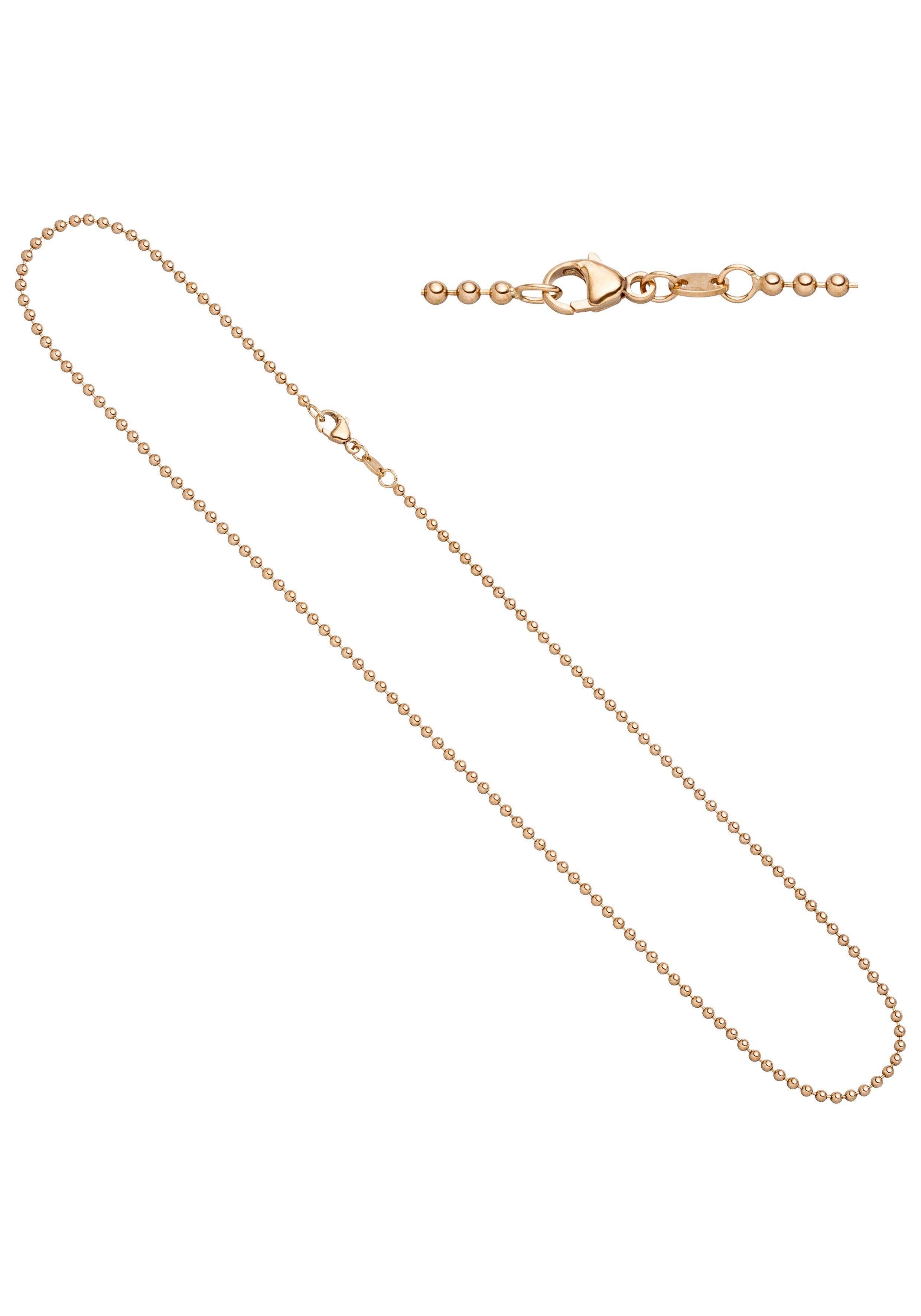 JOBO Goldkette, Kugelkette 585 Roségold...