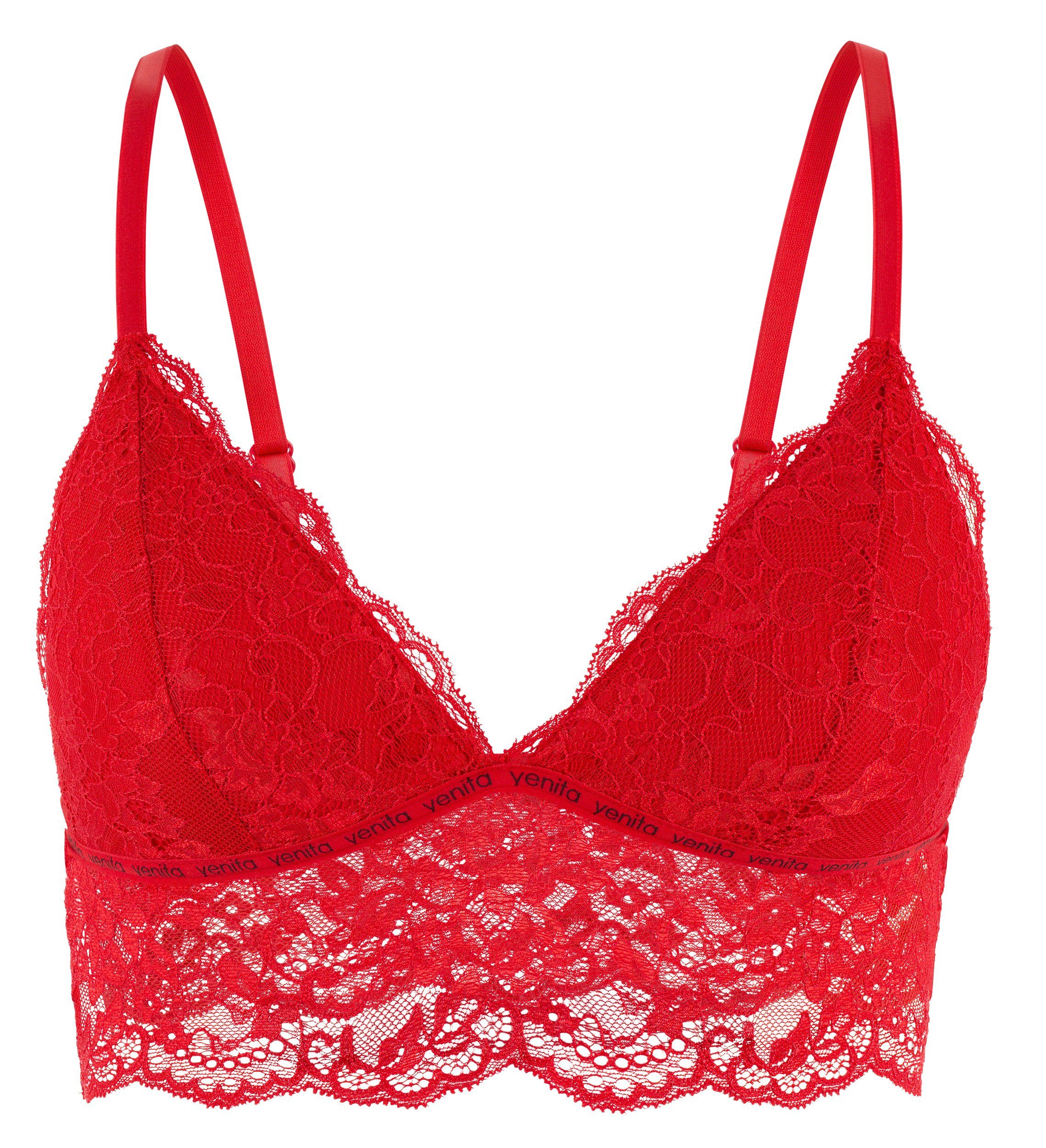 Yenita® Bustier ohne Bügel aus feiner Spitze