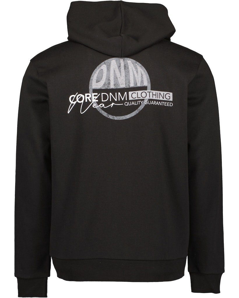 Blue Seven Sweatjacke Blue Seven Herren Sweatjacke Kapuze Print schwarz (1-tlg., kein Set)