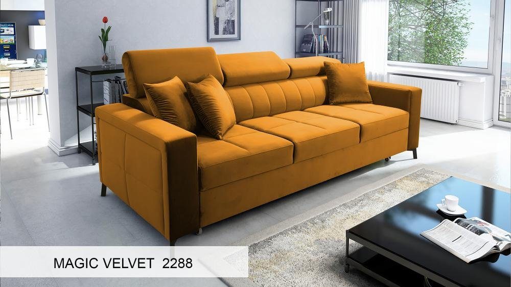 Best for Home Schlafsofa SIMON für das Wohnzimmer, Gästezimmer, mit Relaxfunktion, Schlaf Couch