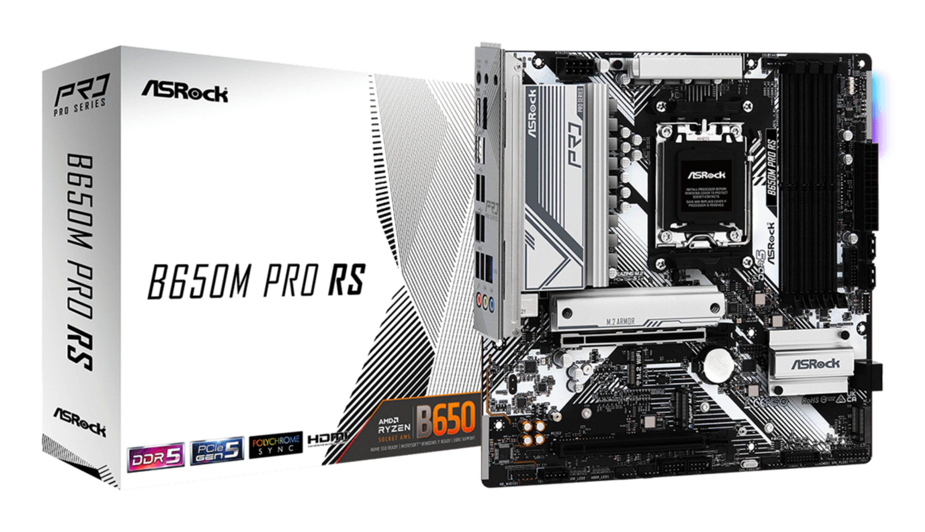 Asrock B650M Pro RS Mainboard RGB-LED-Beleuchtung
