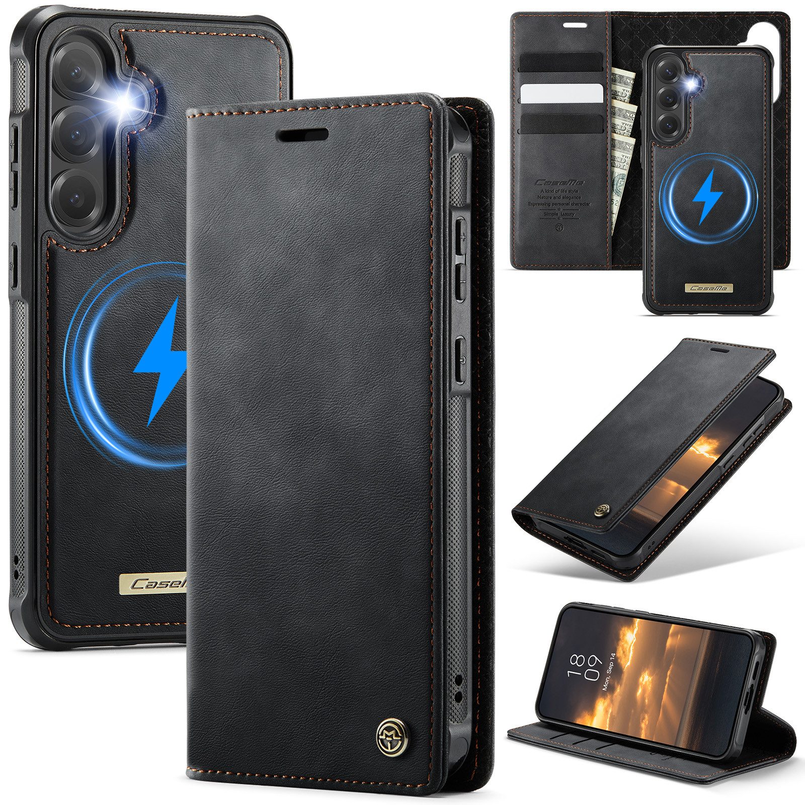 Mycotech Handyhülle Handyhülle für Samsung C49 2in1 Samsung Galaxy S26 Plus-Schwarz