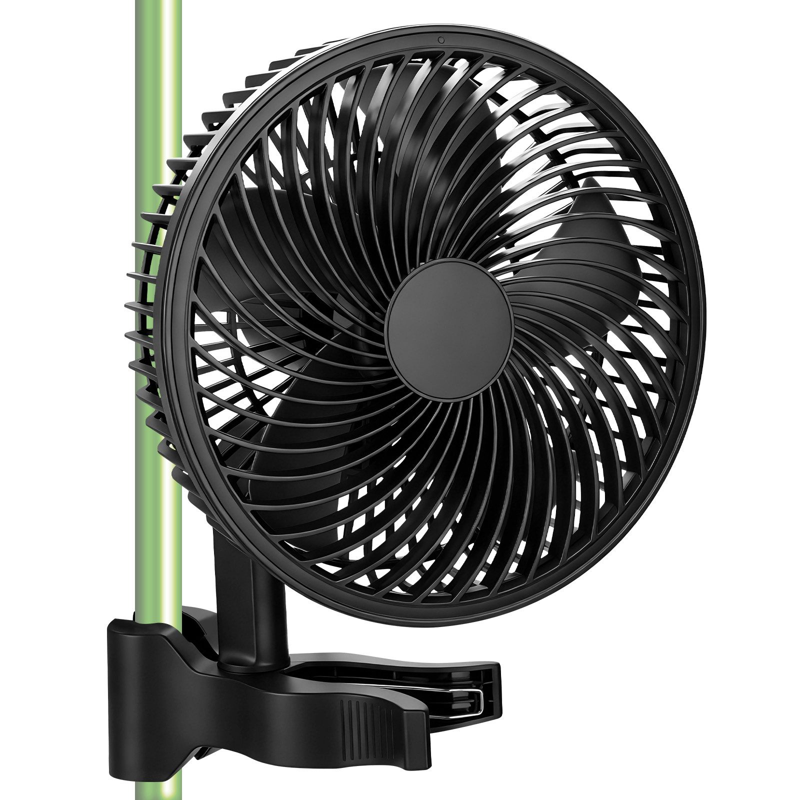 XIIW Wandventilator Grow Clip Ventilator Oszillierend Growzelt Growbox Umluftventilator, Leise 9W 10 Gang 543m³/h EC-Motor IP44 2 Modi
