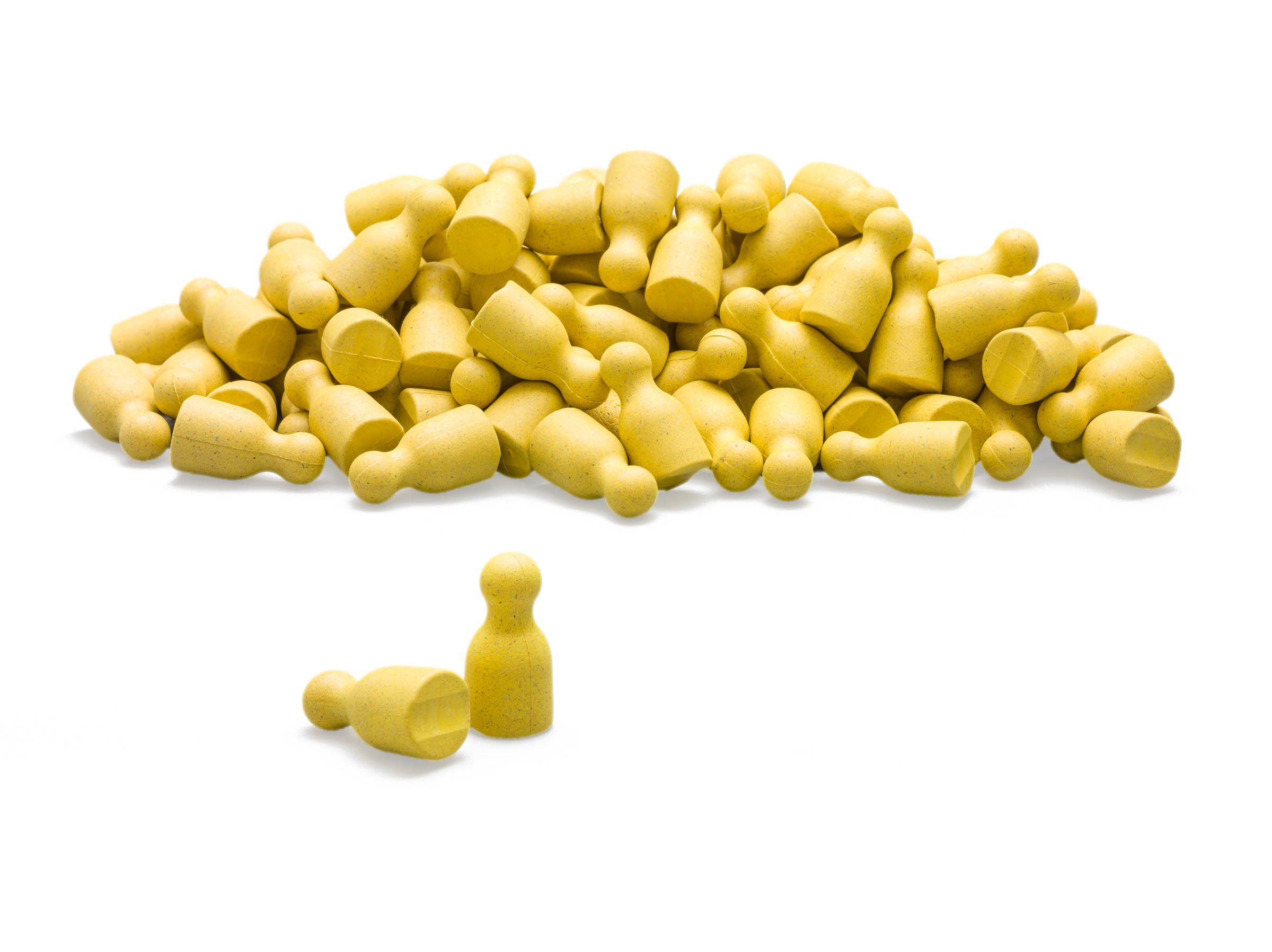 Wissner® aktiv lernen Lernspielzeug Spielfiguren in versch. Farben und gemischt, Halma-Kegel Pöppel, RE-Wood®