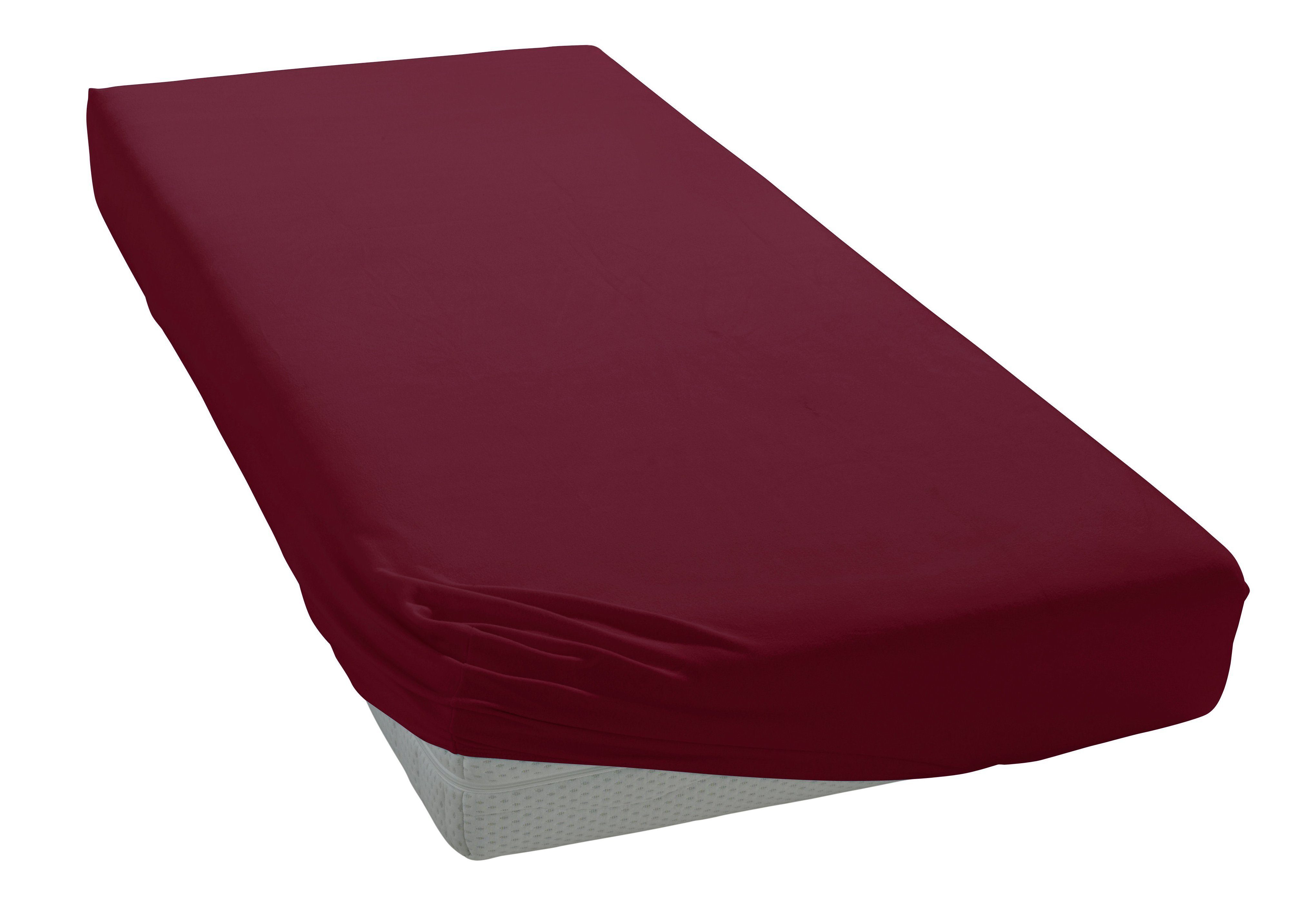 Spannbettlaken Mako-Jersey exclusiv in Gr. 90x200, 140x200 oder 180x200 cm