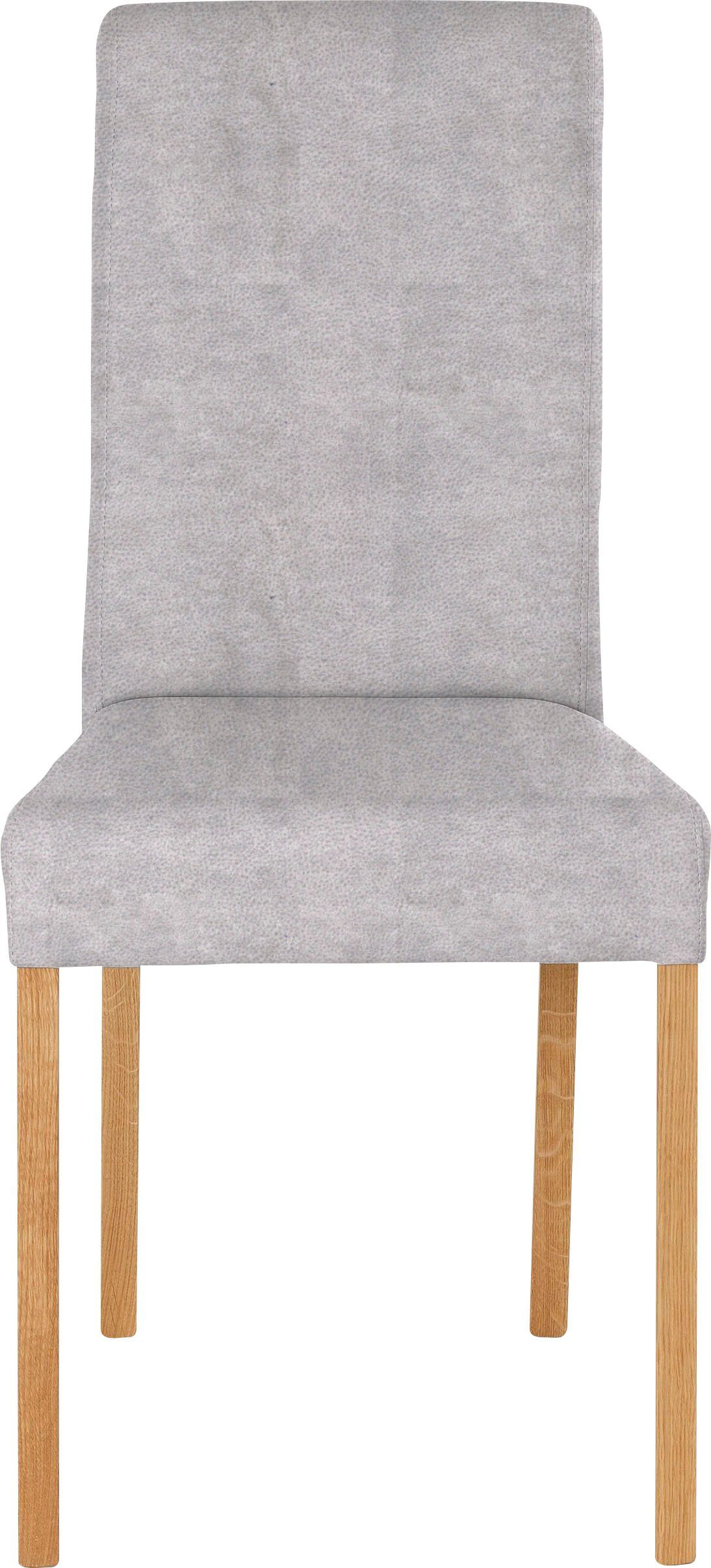 Home affaire 4-Fußstuhl "Bologna", (Set), 4 St., Microfaser, Gestell aus Ma günstig online kaufen