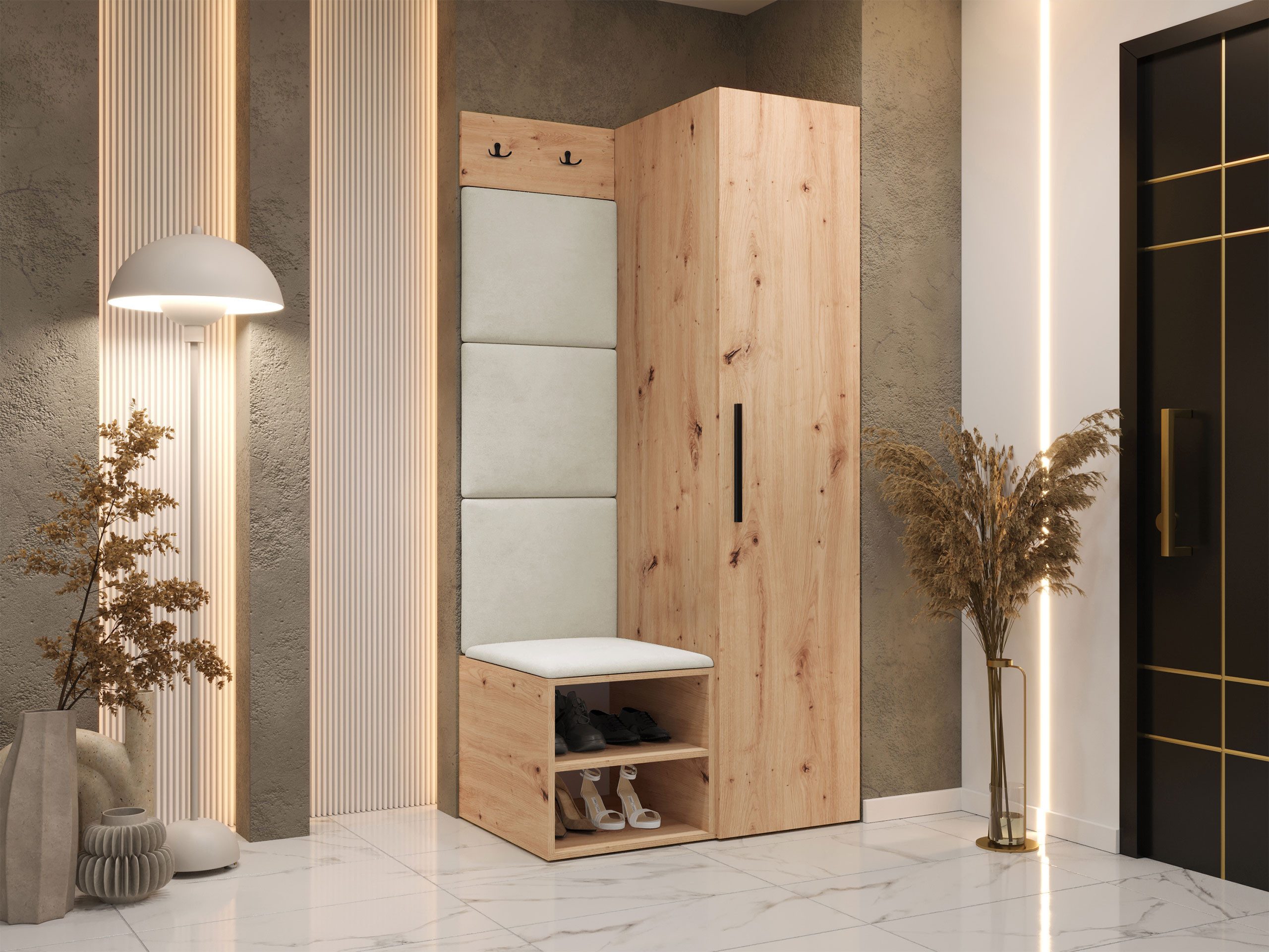 MIRJAN24 Garderoben-Set Medi III, (Drehtürenschrank, Schuhschrank, günstig online kaufen