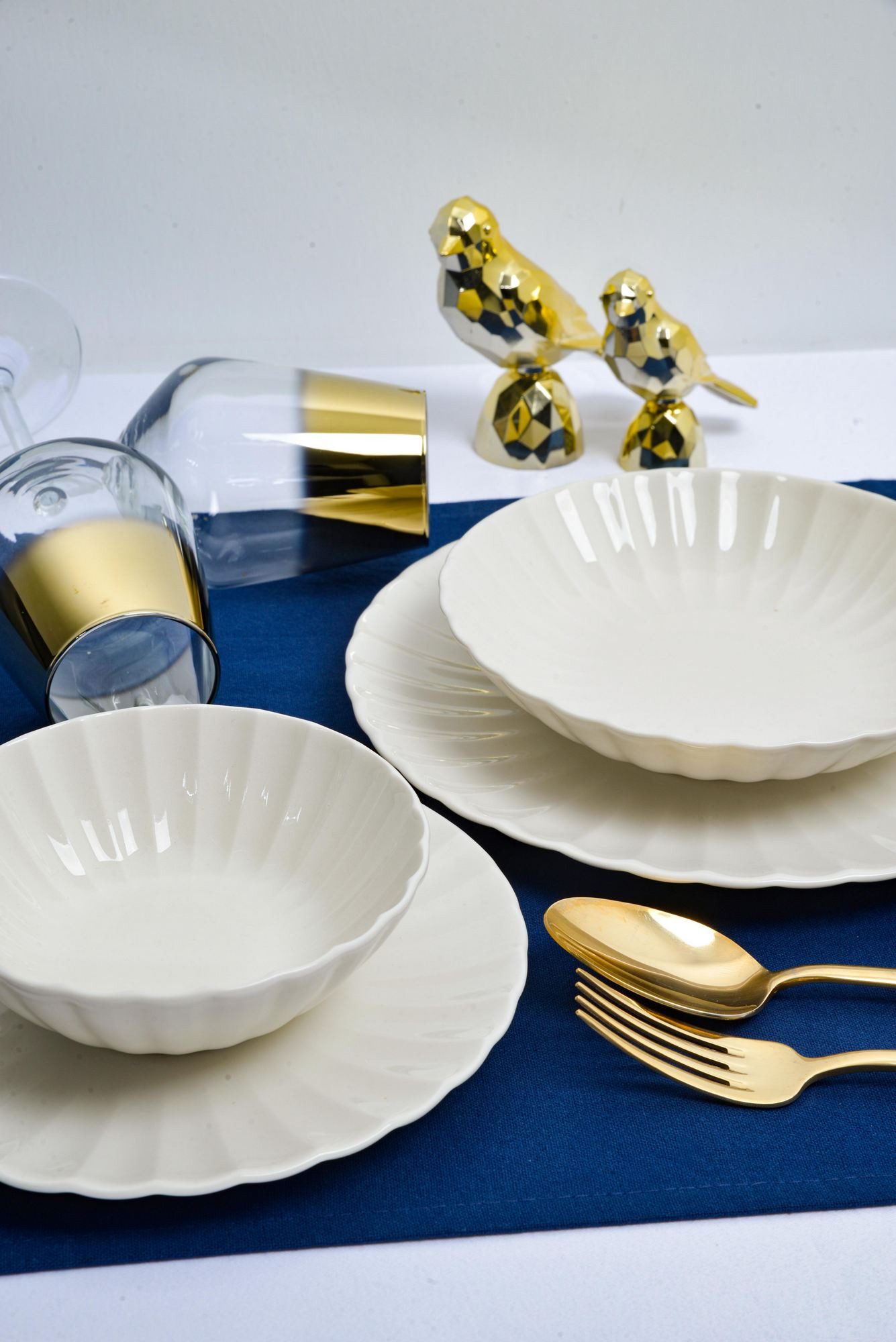 Hermia Concept Geschirr-Set Derya (24-tlg), 6 Personen, Porzellan, 24 Teile, für 6 Personen