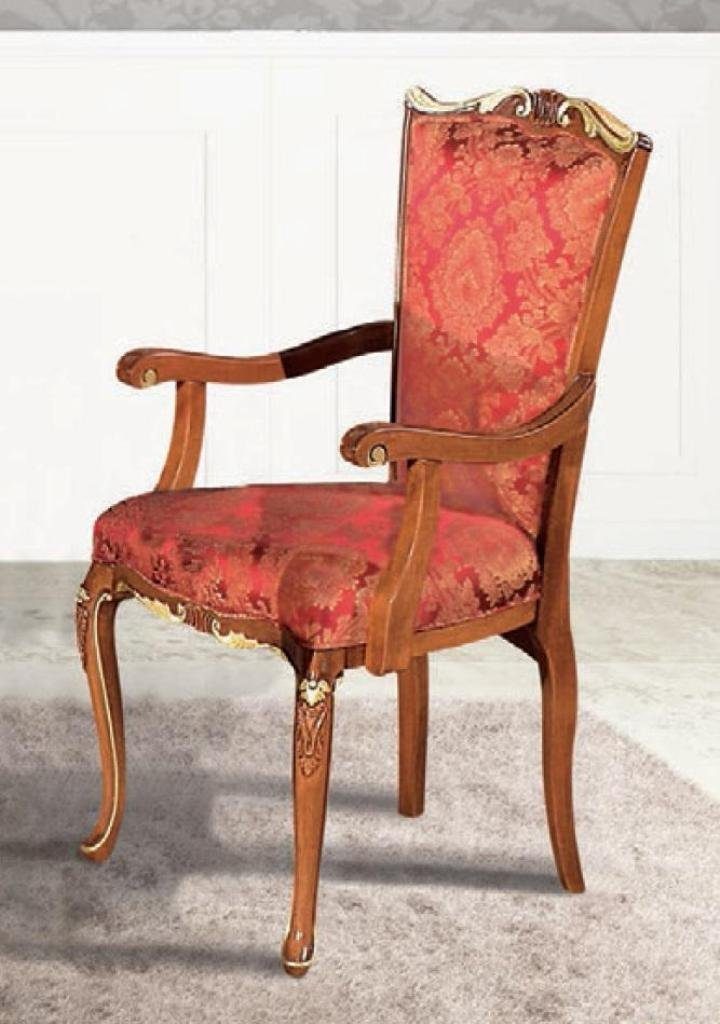 JVmoebel Stuhl, Lehnstühle Klassische Stühle Esszimmer Italienische Möbel  Holz