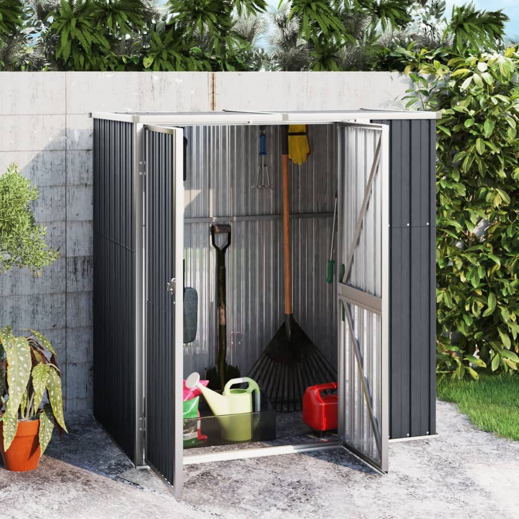 vidaXL Garten-Geräteschrank Gartenschrank Metall Gerätehaus Anthrazit günstig online kaufen