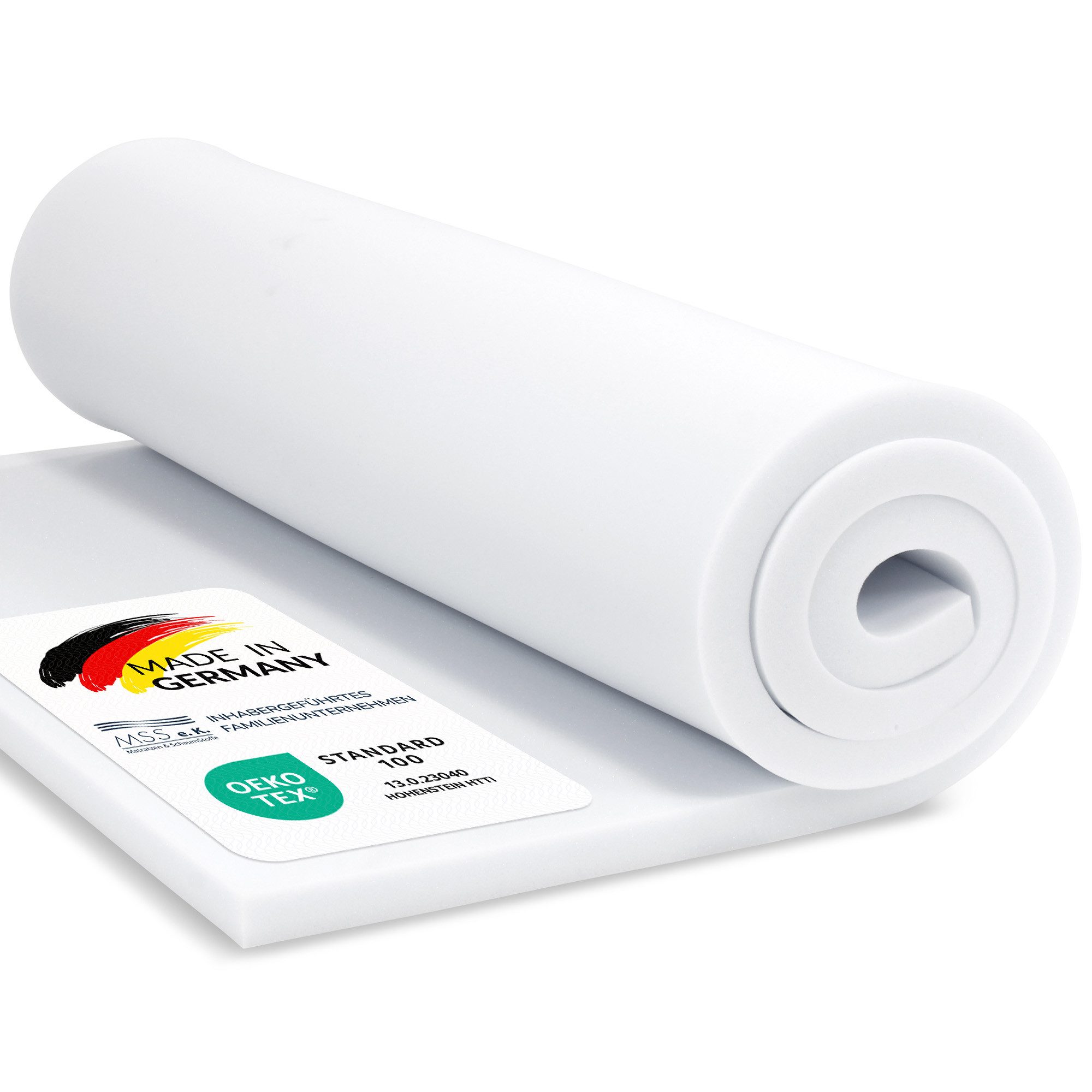 MSS e.K., Topper Schaumstoffplatte Polster Auflage Foam 2 bis 20 cm Höhe:, 2 cm, verschied. Größen 50x200 60x200 70x200 80x200 90x200 120x200 140x200