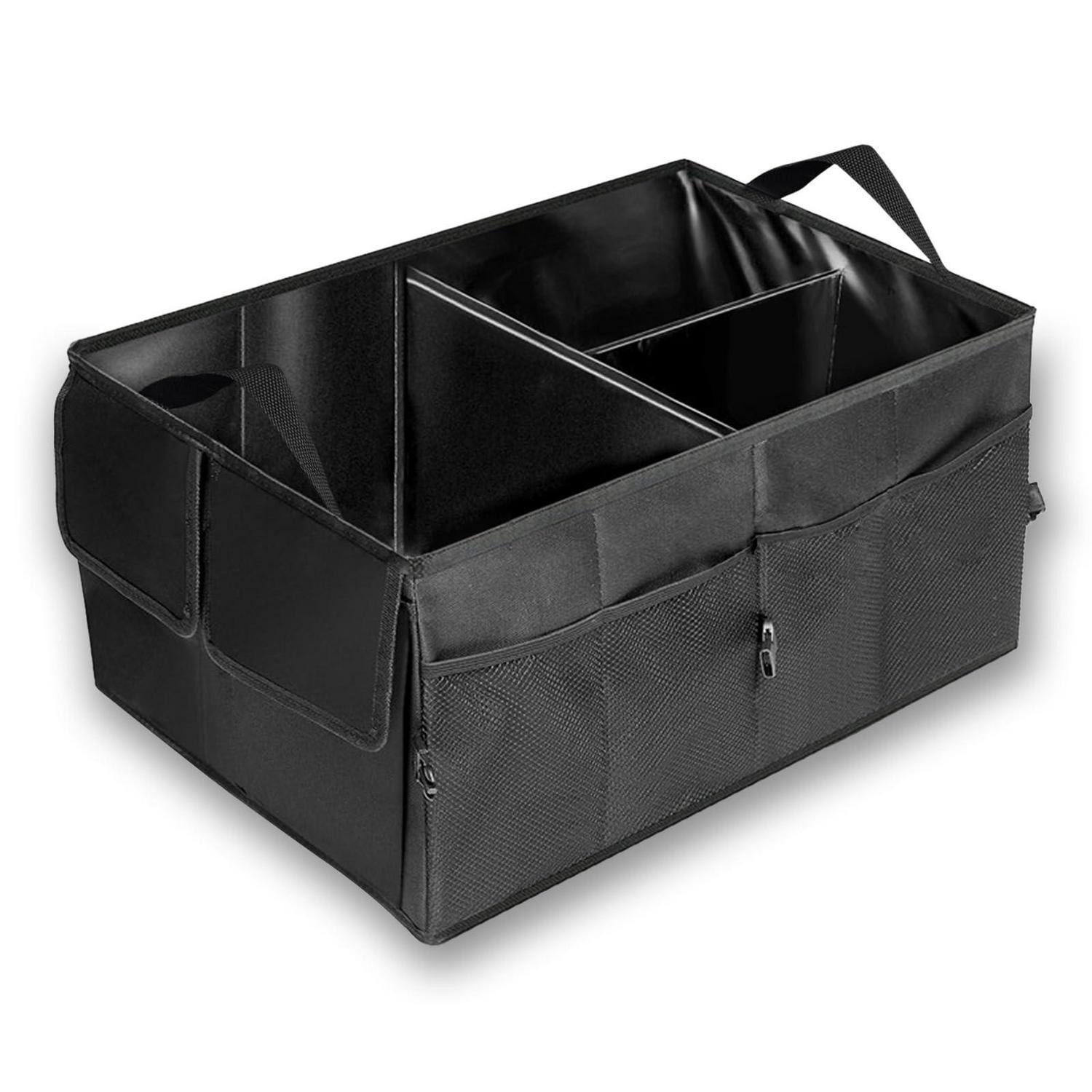 LuxusKollektion Werkzeugbox Kofferraum Organizer faltbar Filz mit Klettbändern 50x15x24 cm