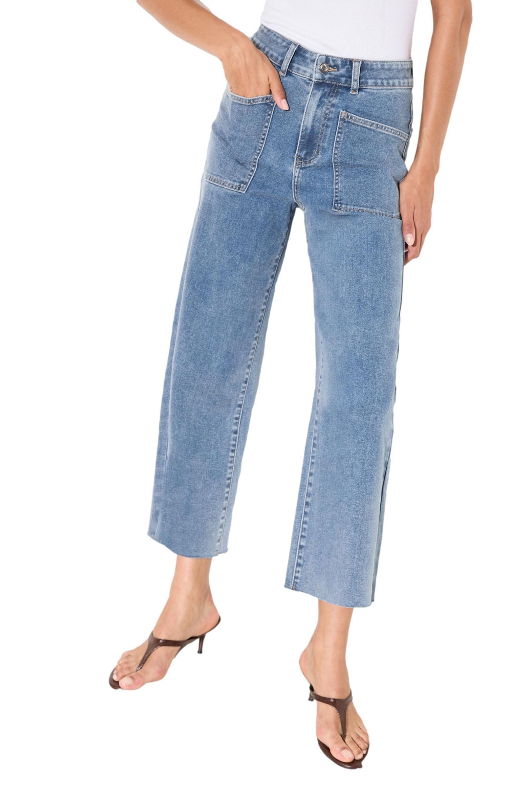 Caprijeans Friends Like These Weite Cropped Jeans, Petite